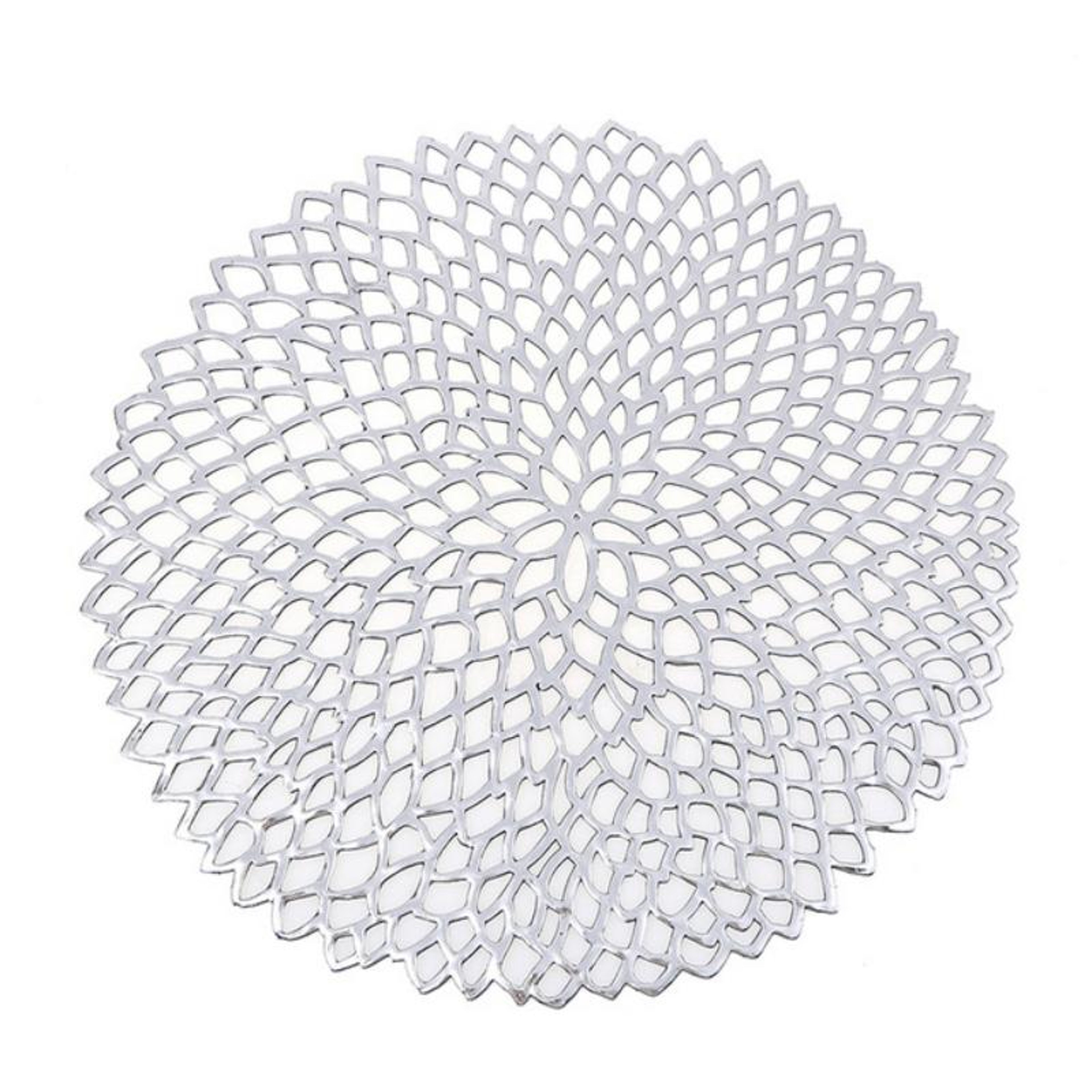 Elegant Round Placemat PVC Heat Resistant Table Mat For Dining Table Decor 0