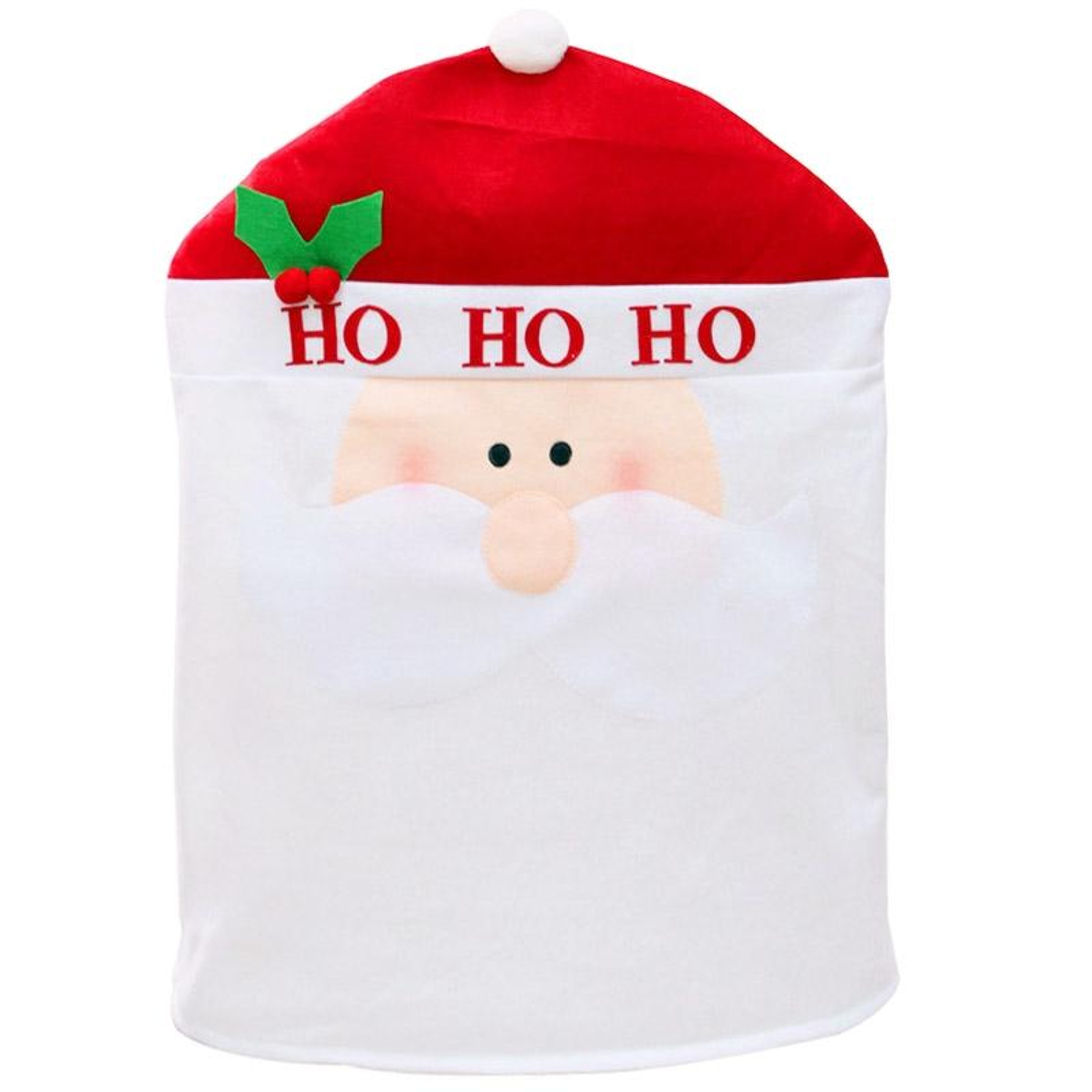 Festive Christmas Chair Cover Santa Hat Dining Chair Slipcover for Holiday Home Decor – view 12