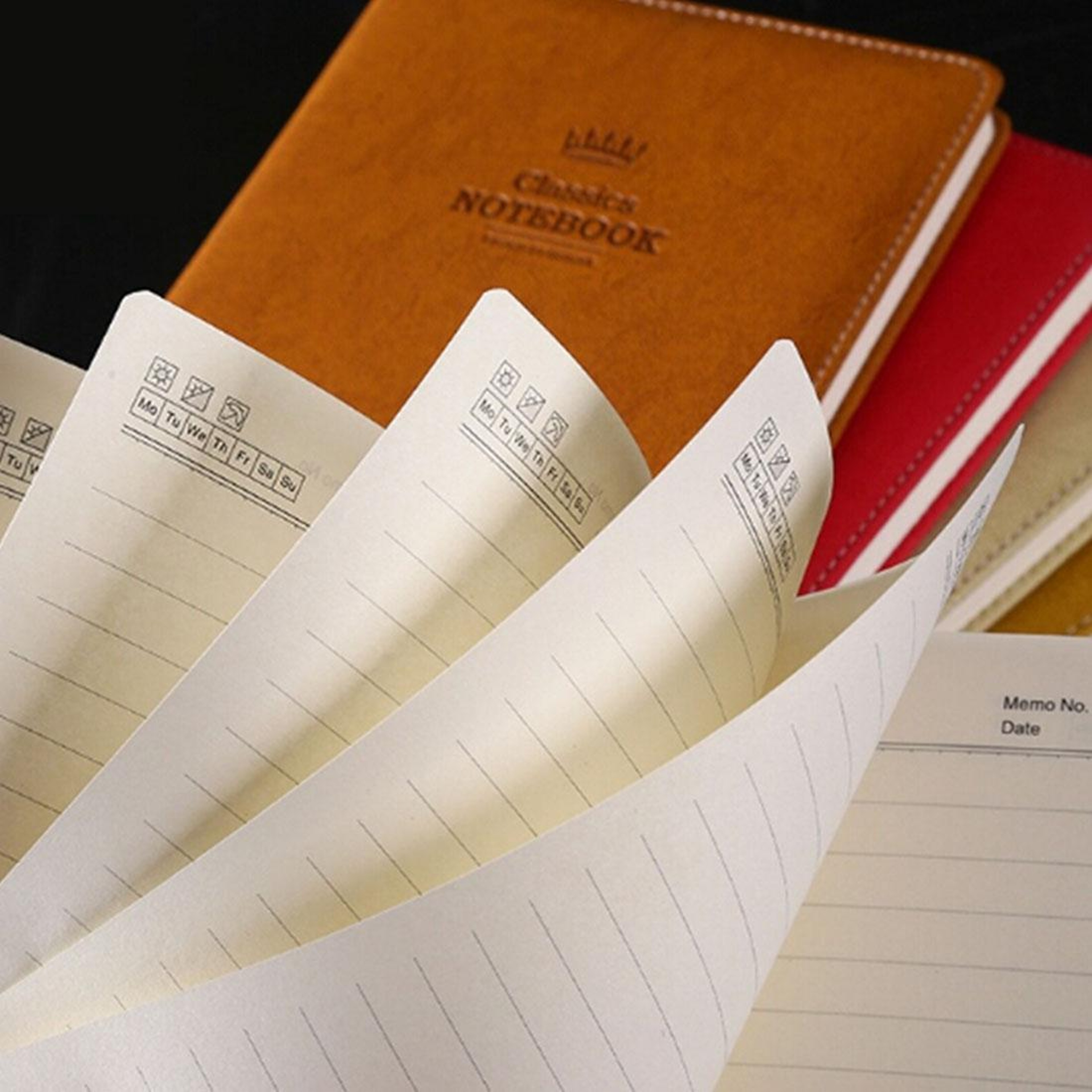 Premium Leather Notebook Pocket Memo Journal With Soft Cover And 100 Writing Pages 2