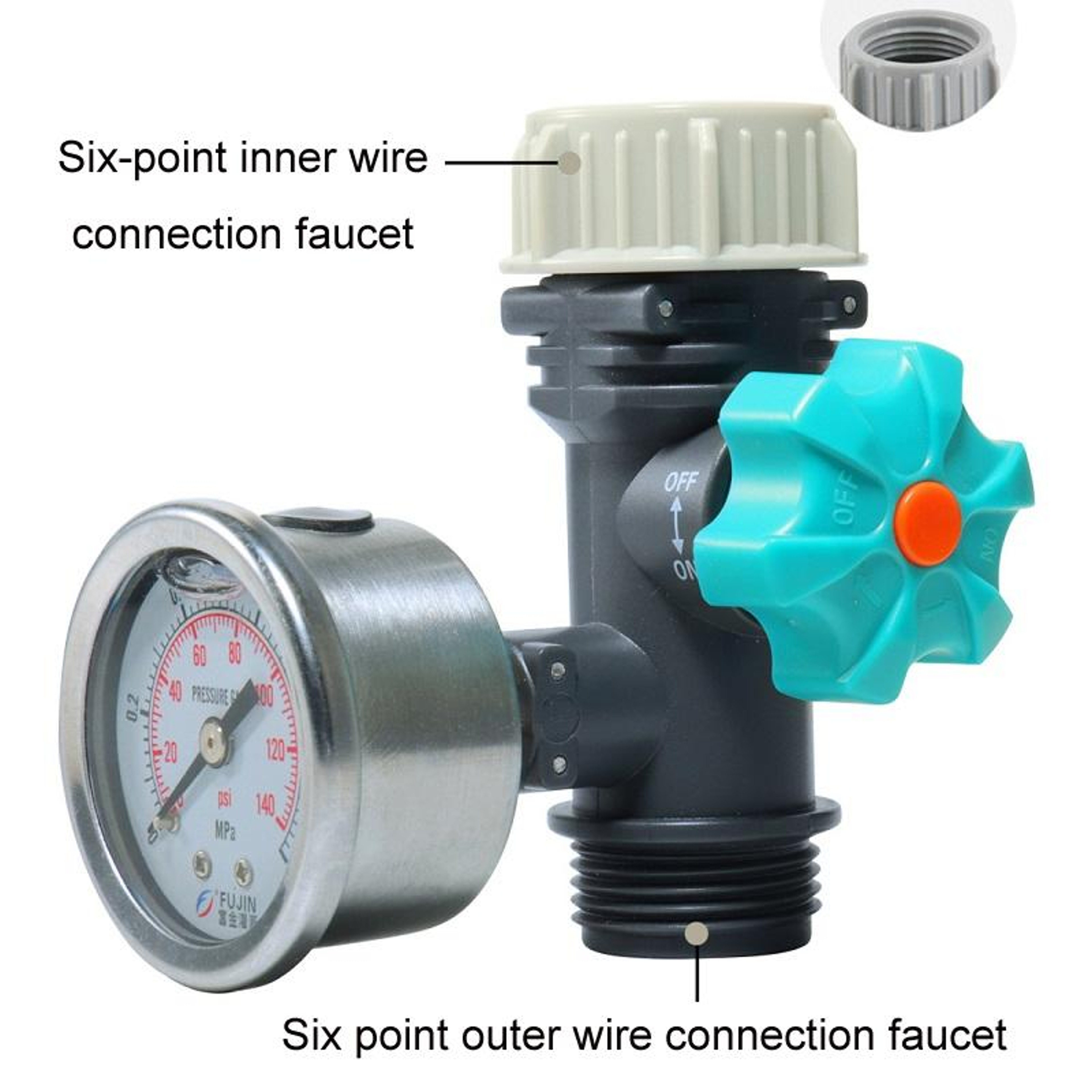 Automatic Garden Irrigation Regulator Water Pressure Control Valve For Drip Irrigation Systems 4