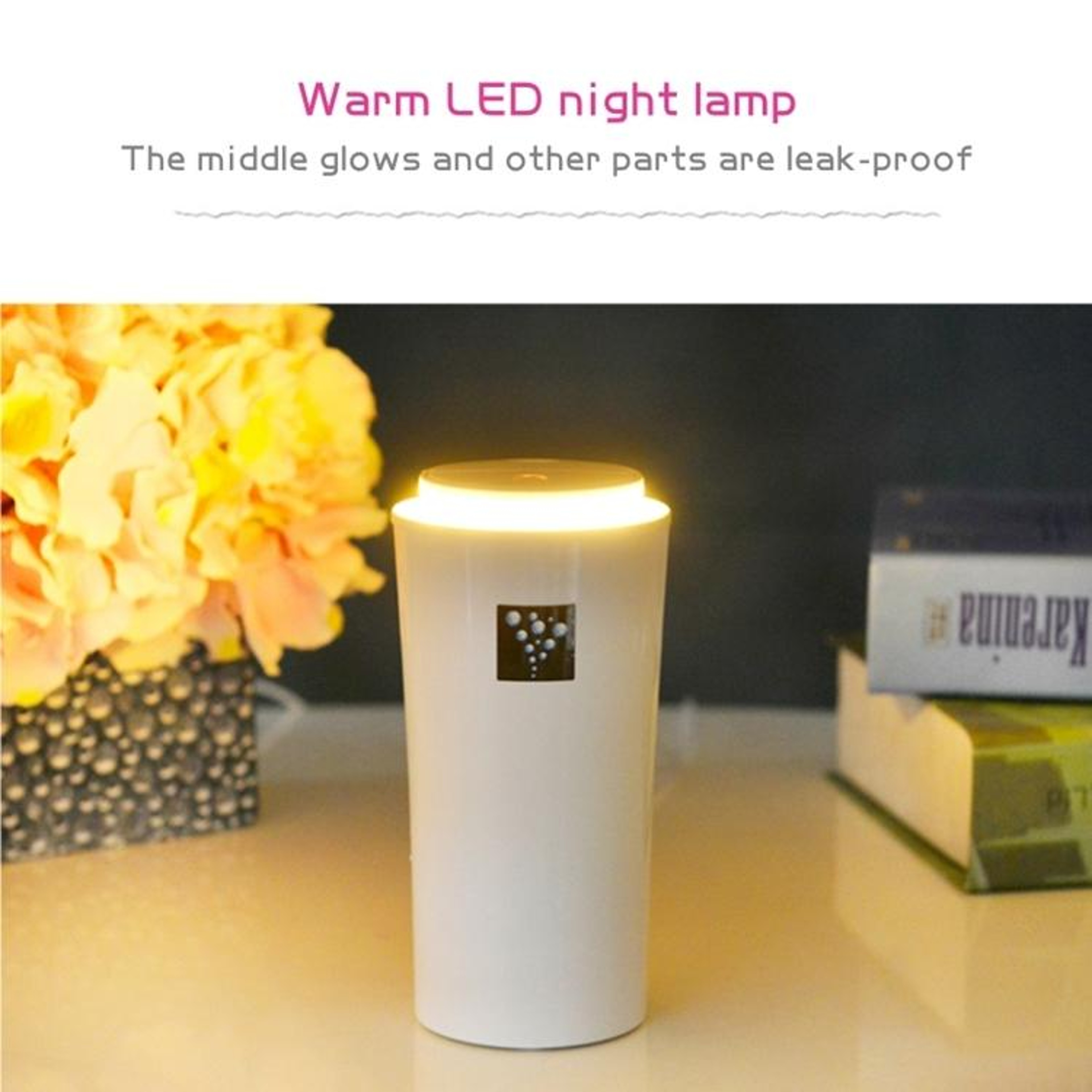 Portable Mini Humidifier with LED Night Light USB Cool Mist Diffuser – view 8