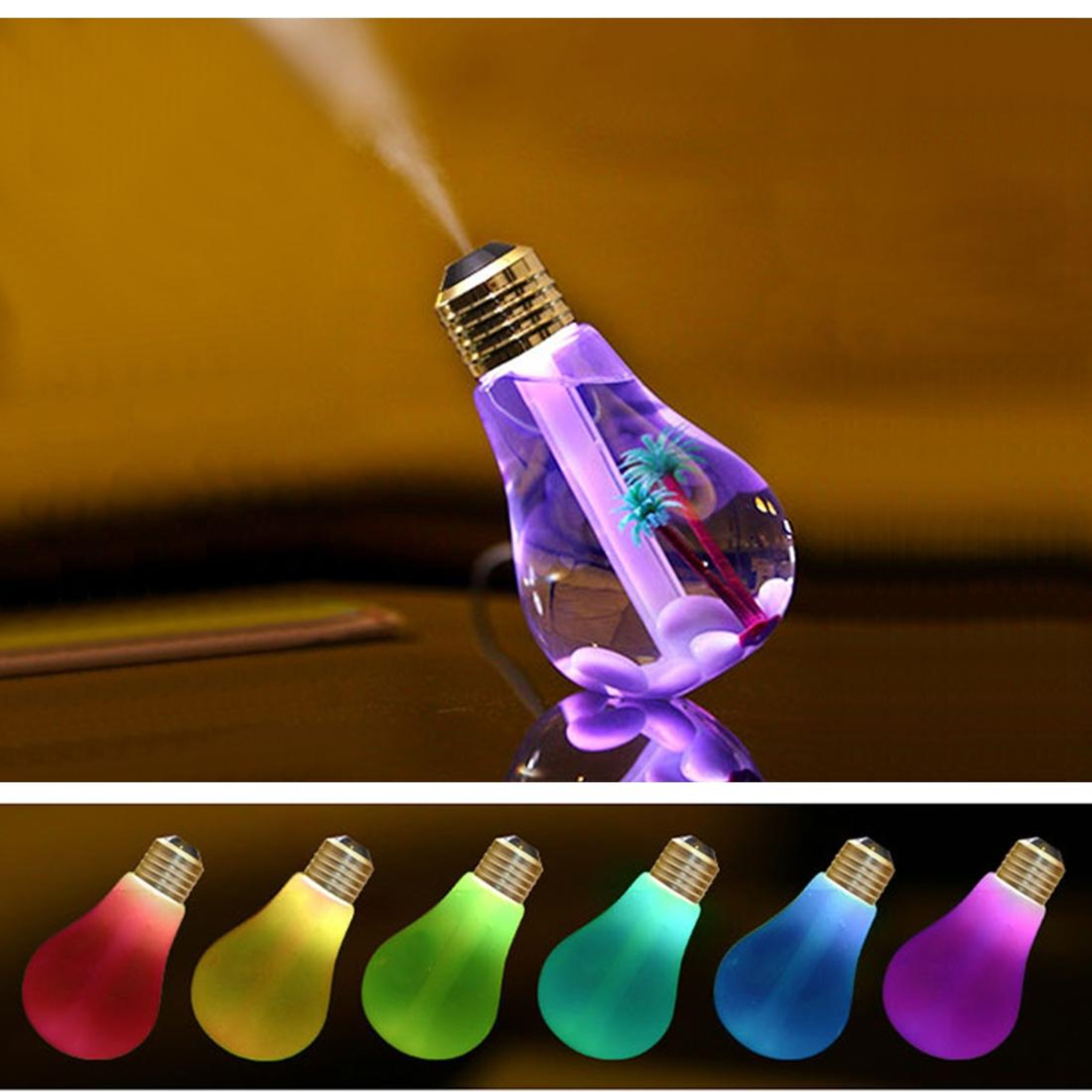 GlowMist Aromatherapy Humidifier Portable Essential Oil Diffuser with Colorful LED Light – view 1