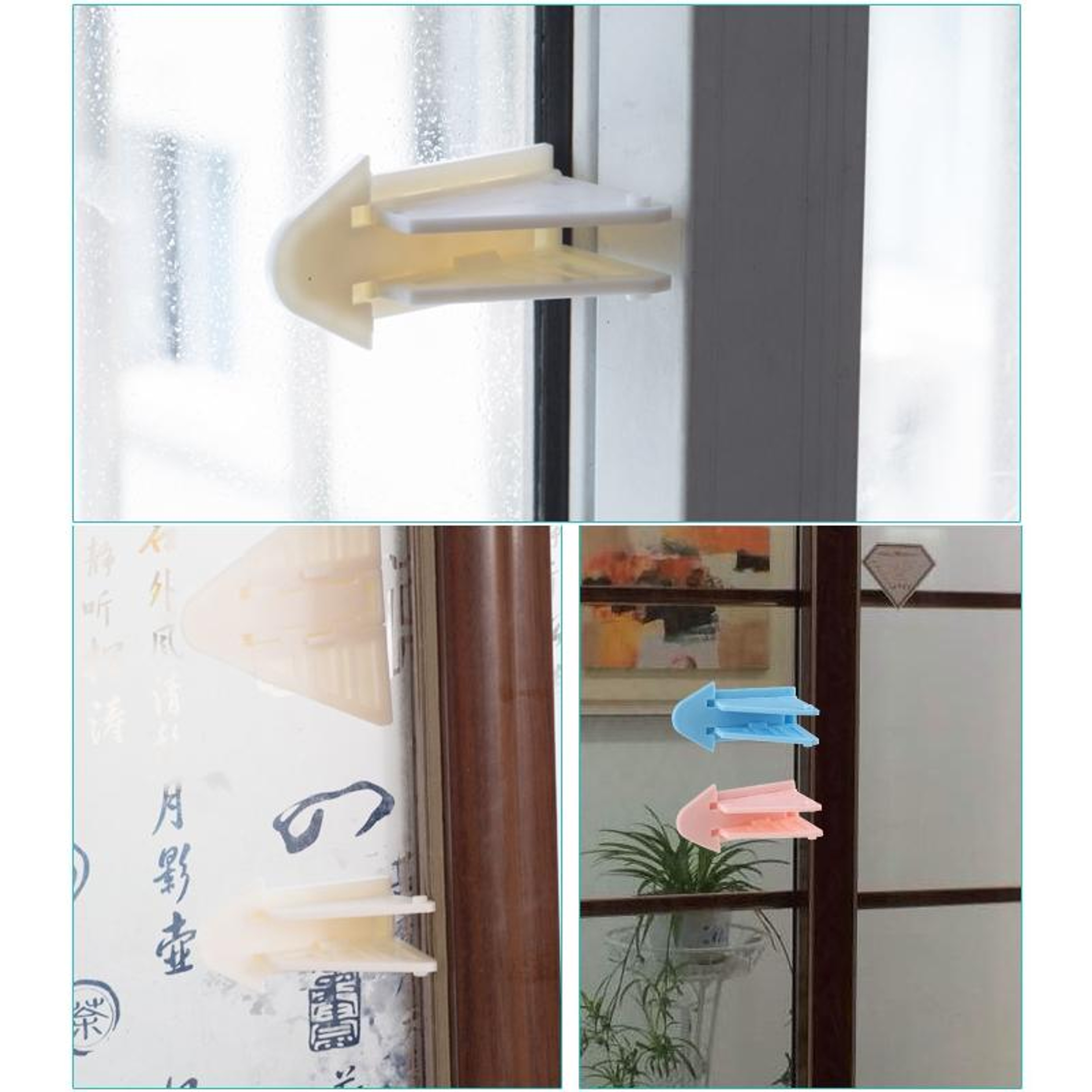 Child Safety Window Lock for Sliding Windows & Doors | ABS Window Safety Lock Stopper – view 8