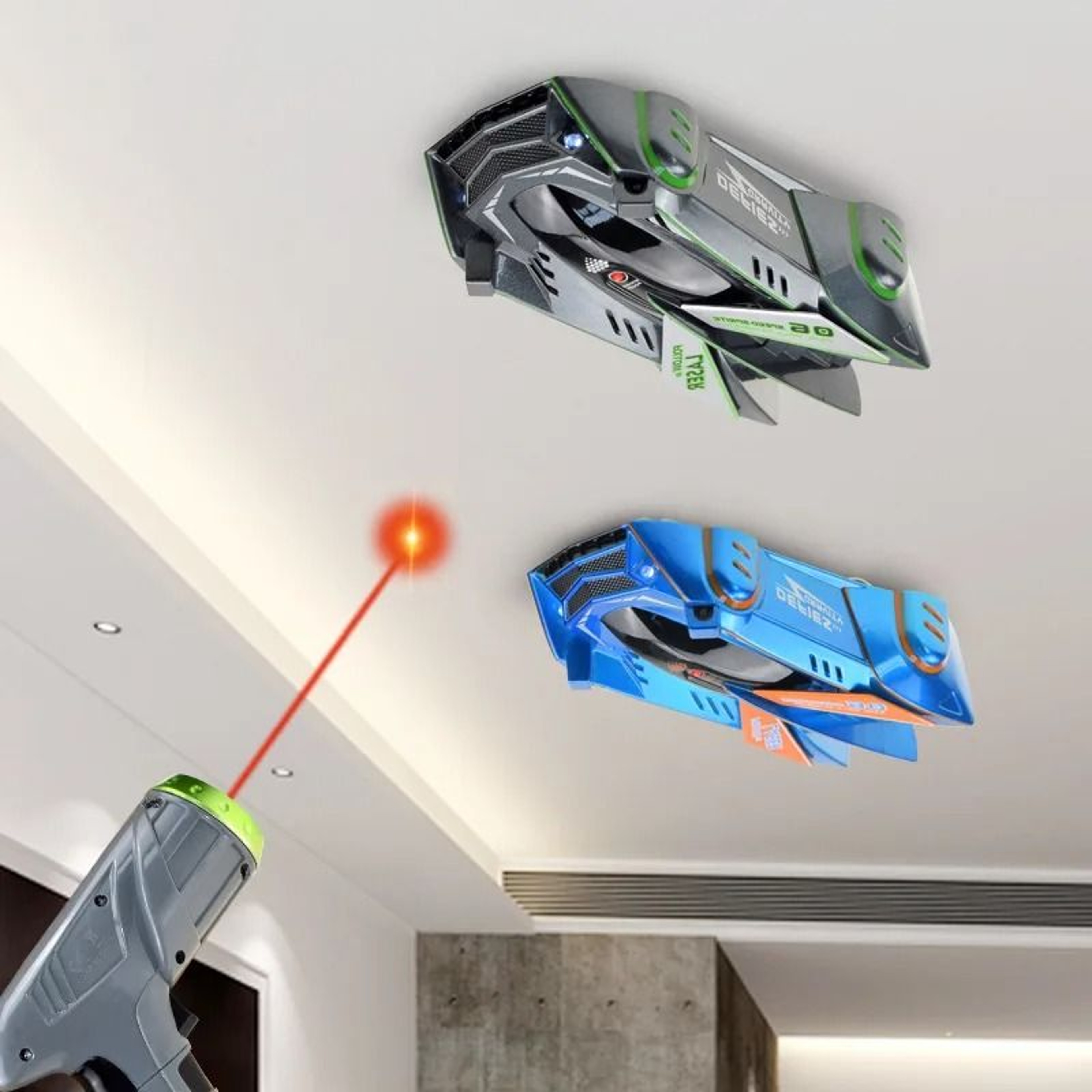 Infrared Laser Controlled Wall Climbing RC Stunt Car 0