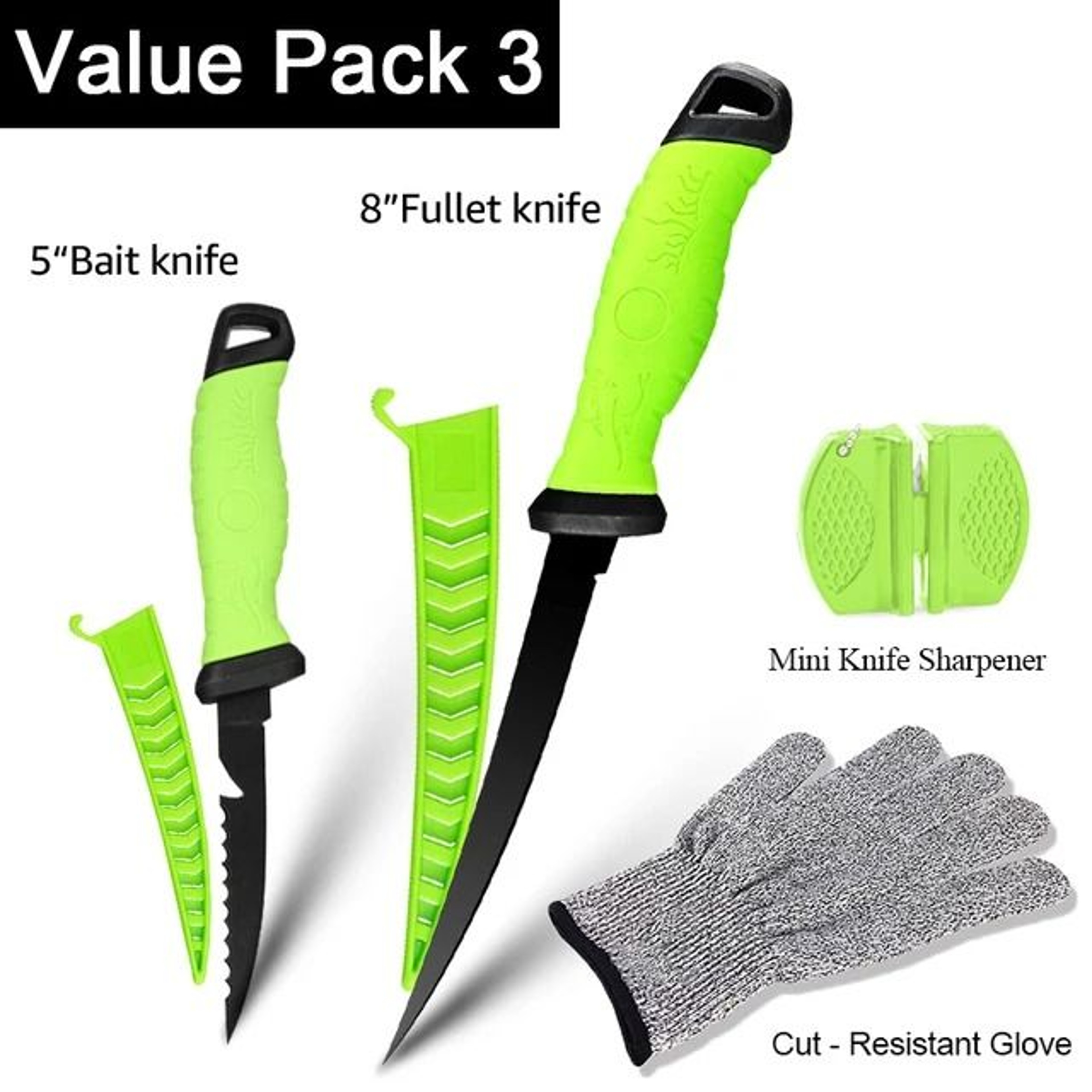Stainless Steel Fishing Fillet Knife With Sheath For Boning Slicing And Sashimi 15