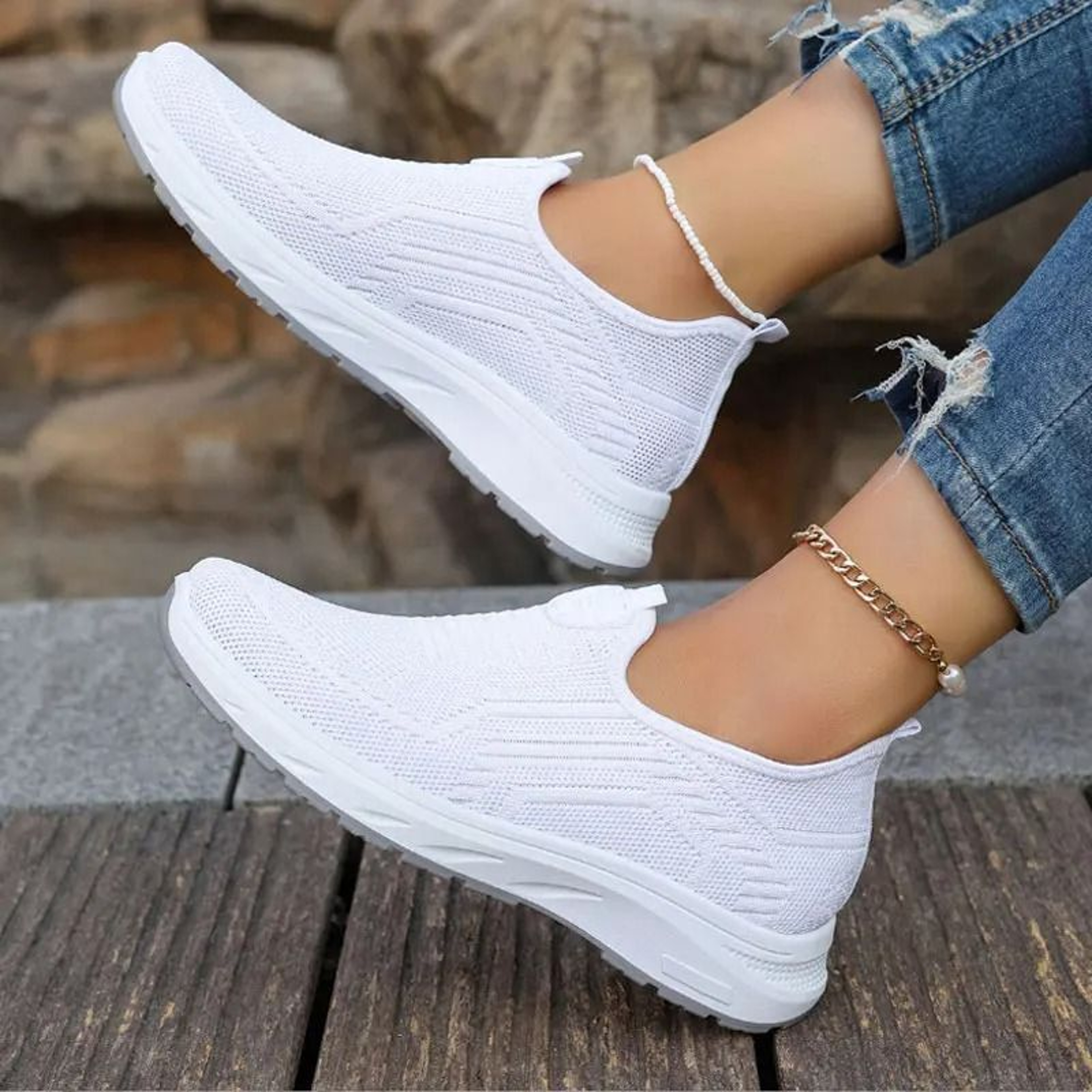 Womens Breathable Slip On Sports Shoes For Walking And Everyday Wear 1
