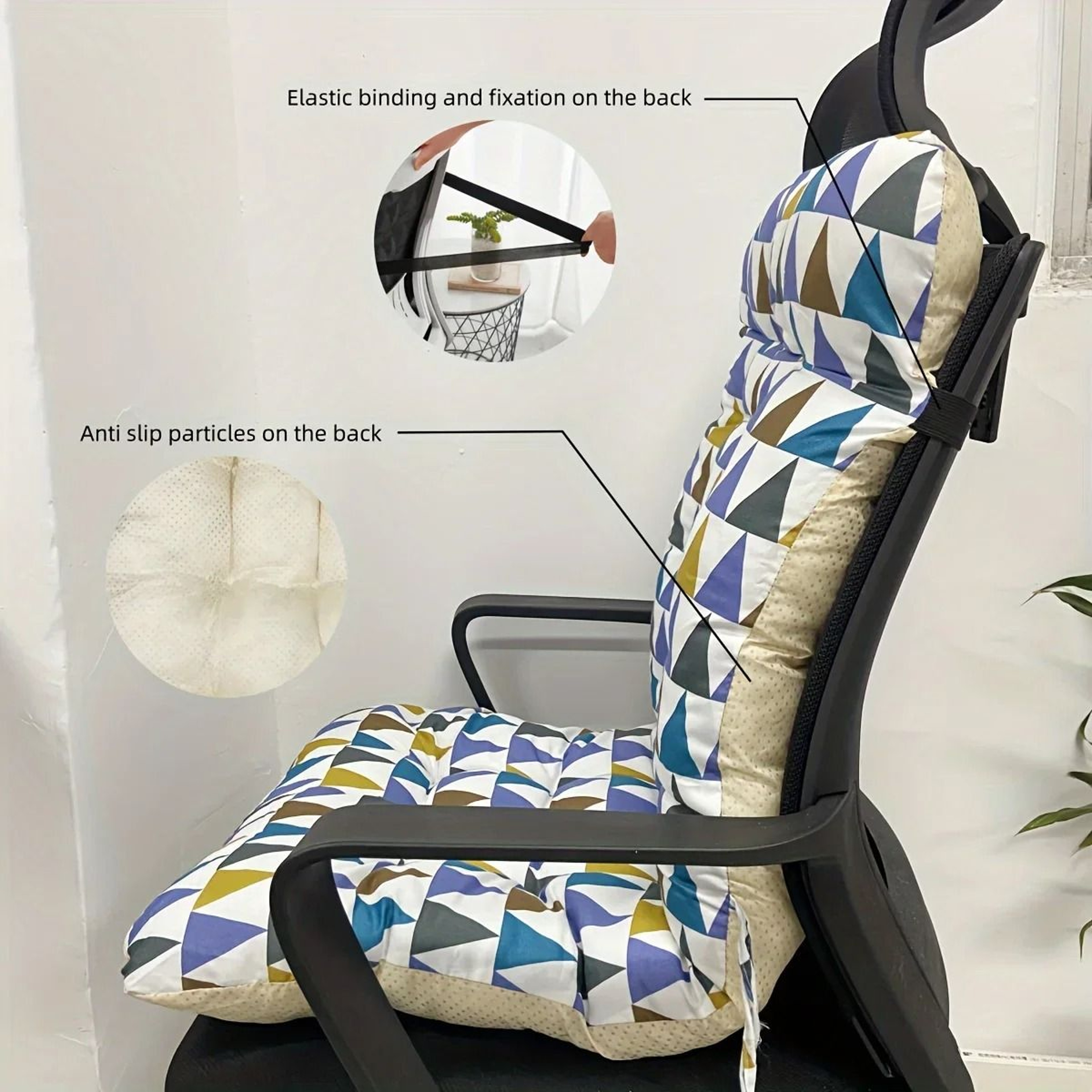 Ergonomic Chair Cushion With Built In Back Support For Office And Car Seats 2