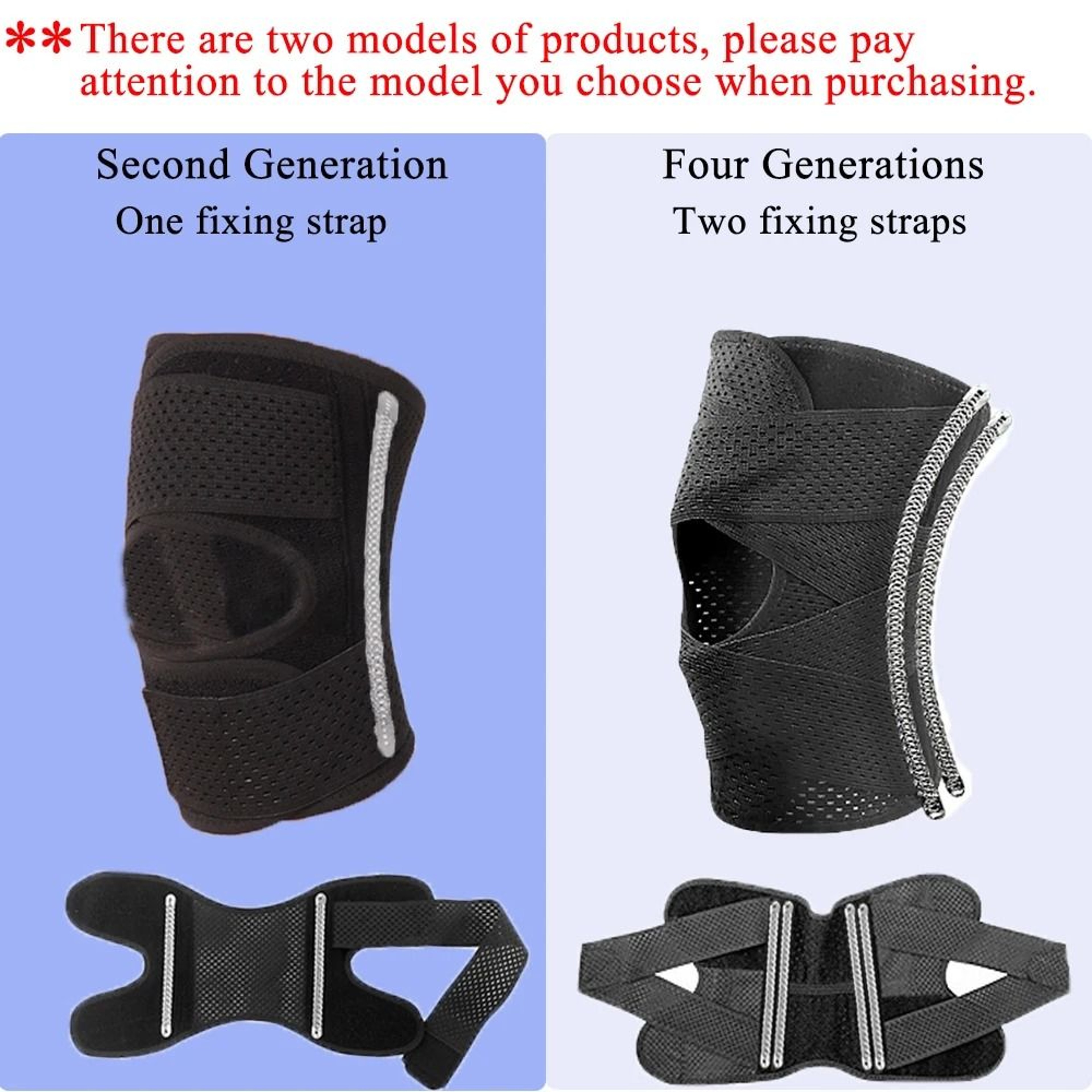 Elastic Compression Sports Knee Pad Support Brace For Men And Women 4