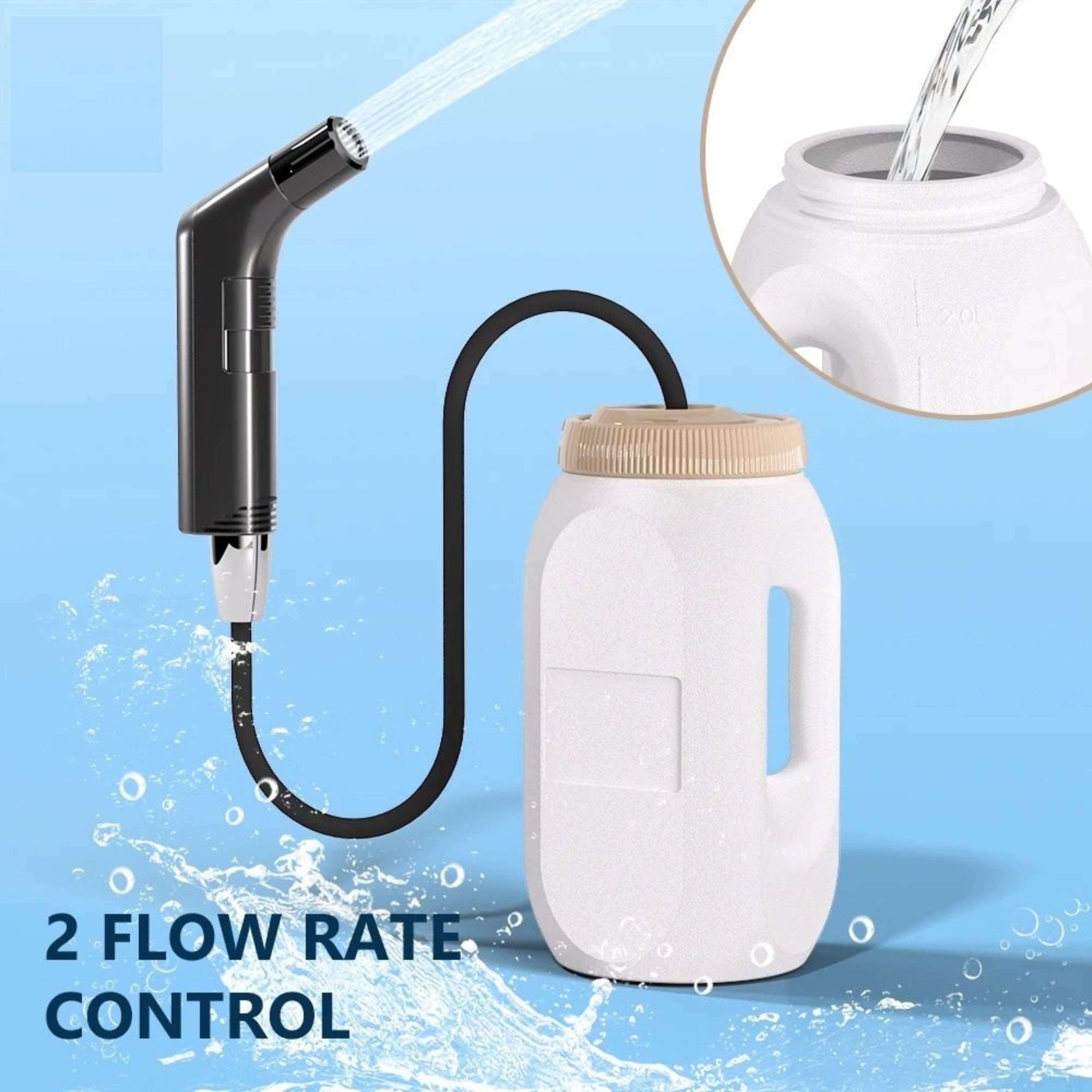 Portable Cordless Bidet Sprayer For Personal Hygiene And Outdoor Cleaning 0