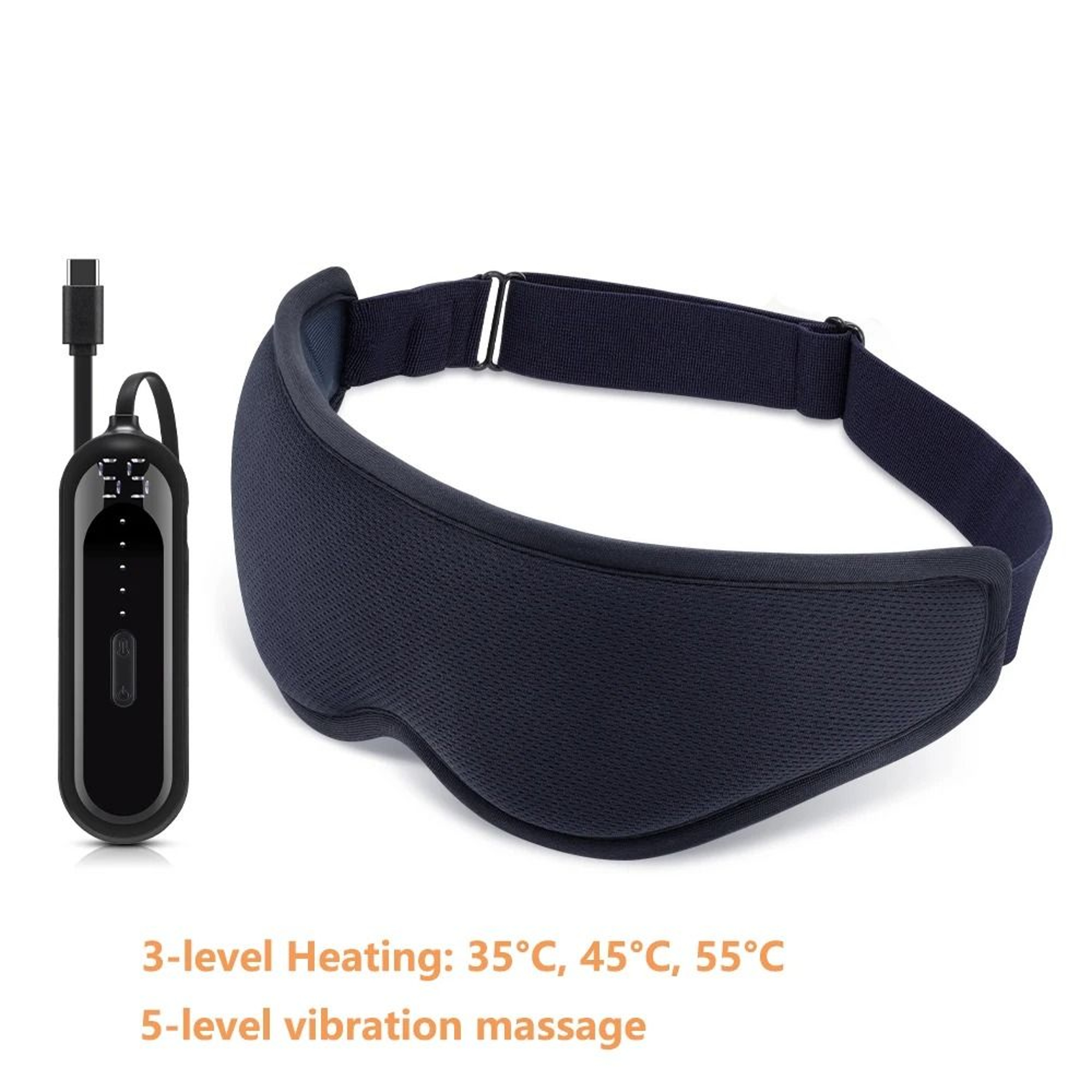 USB Heated Eye Mask With Vibration Massage And Steam Function 7