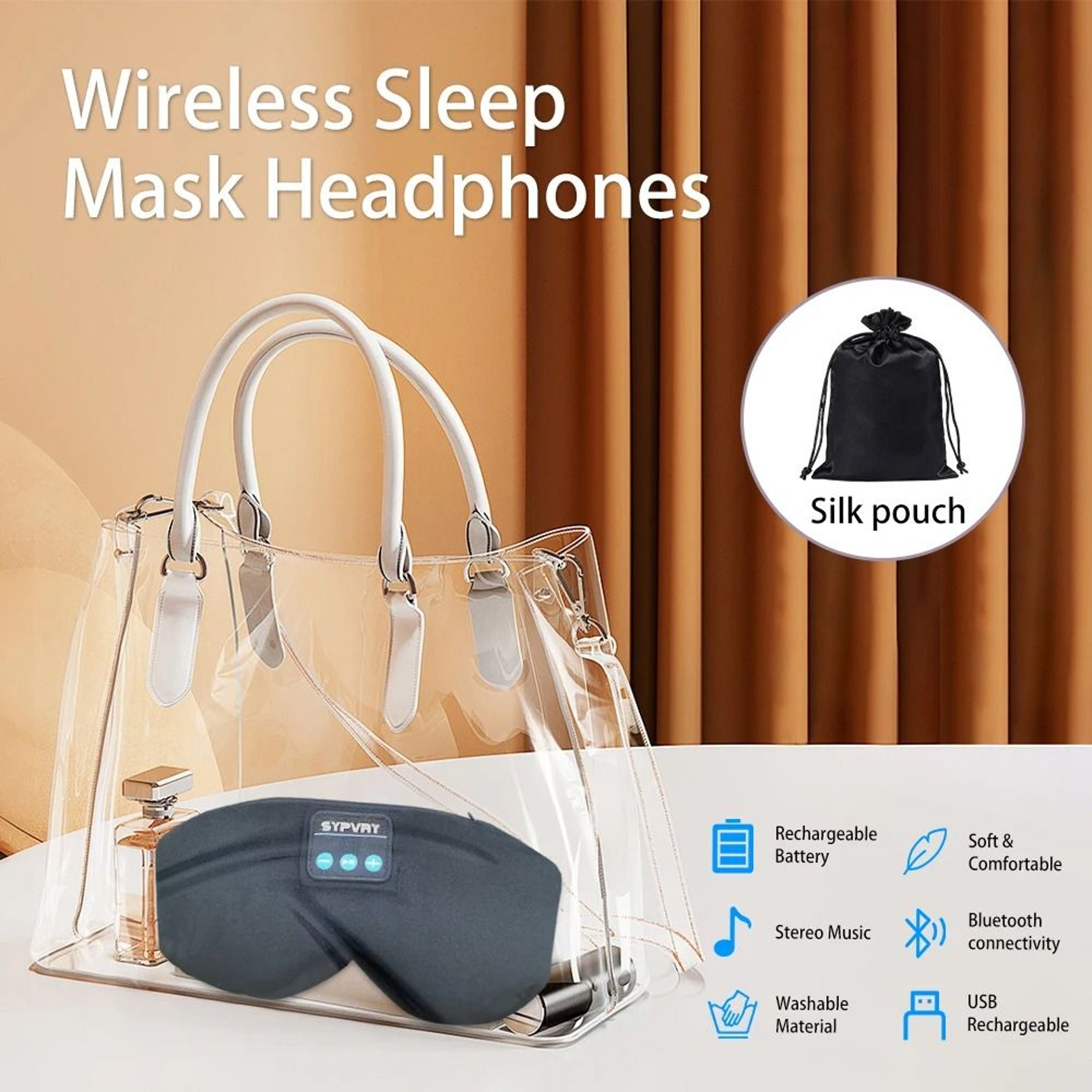 Bluetooth Sleep Mask With Audio For Restful Nights 5