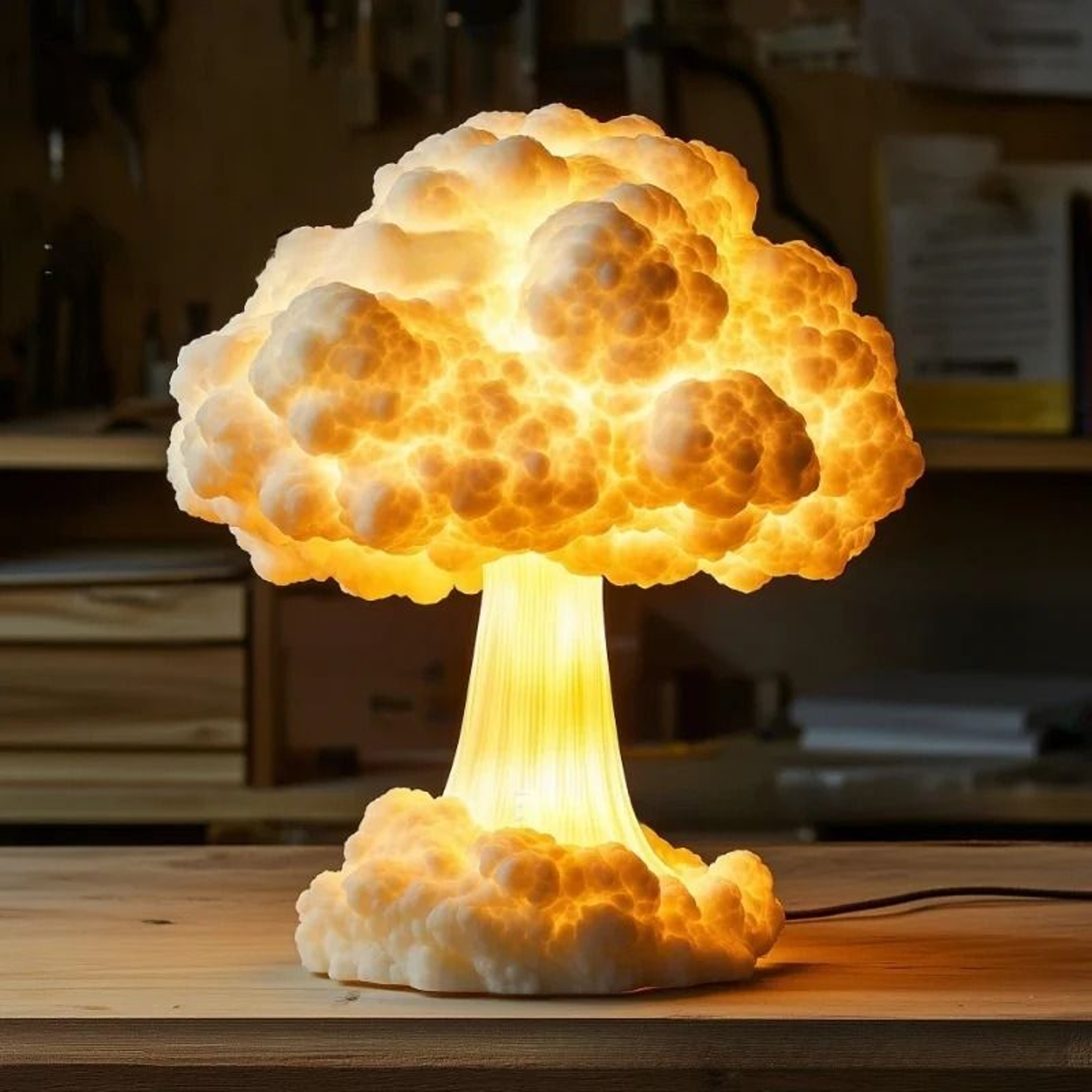 Atomic Mushroom Cloud Table Lamp USB Desk Light 1