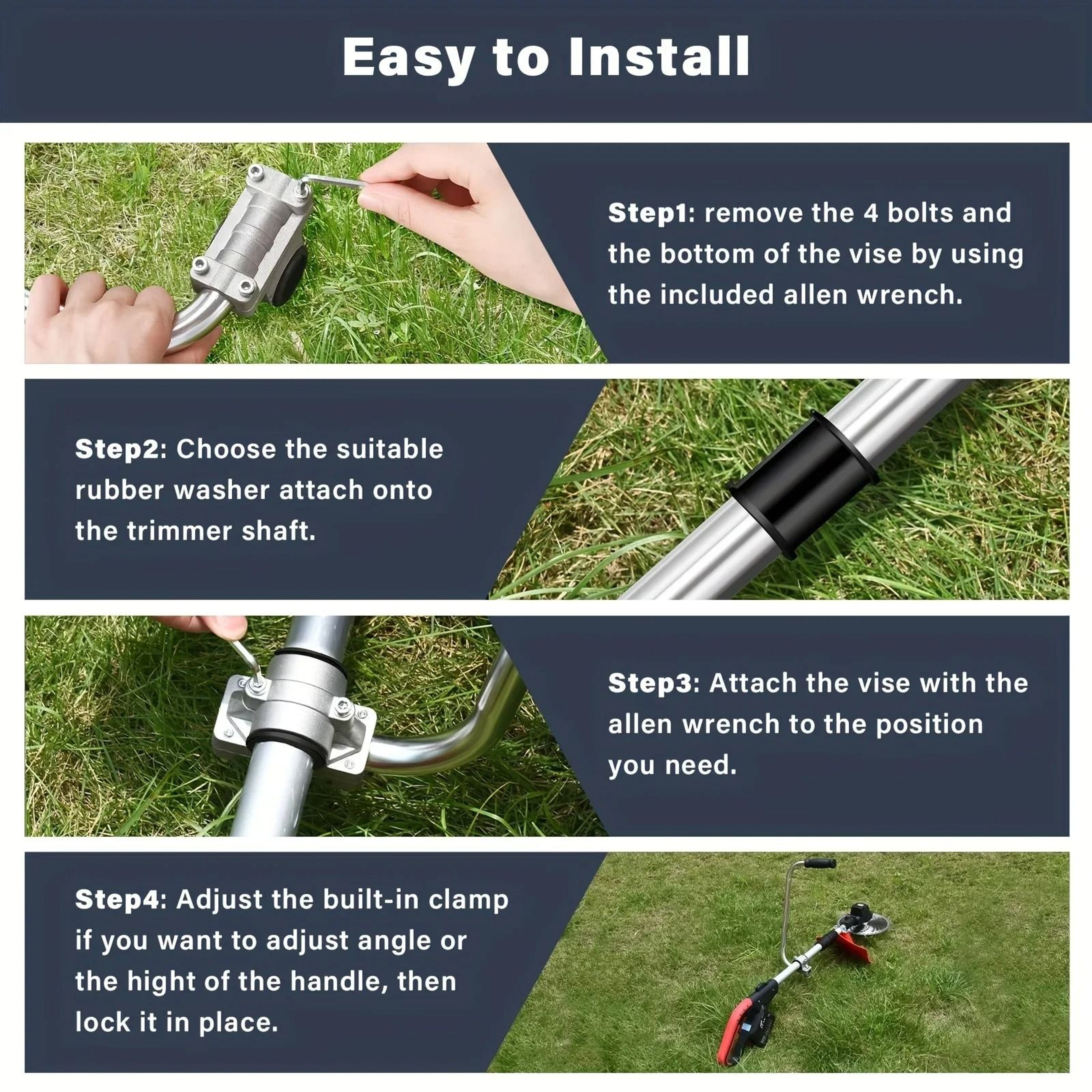 Ergonomic Trimmer Grip For Lawn Care 3