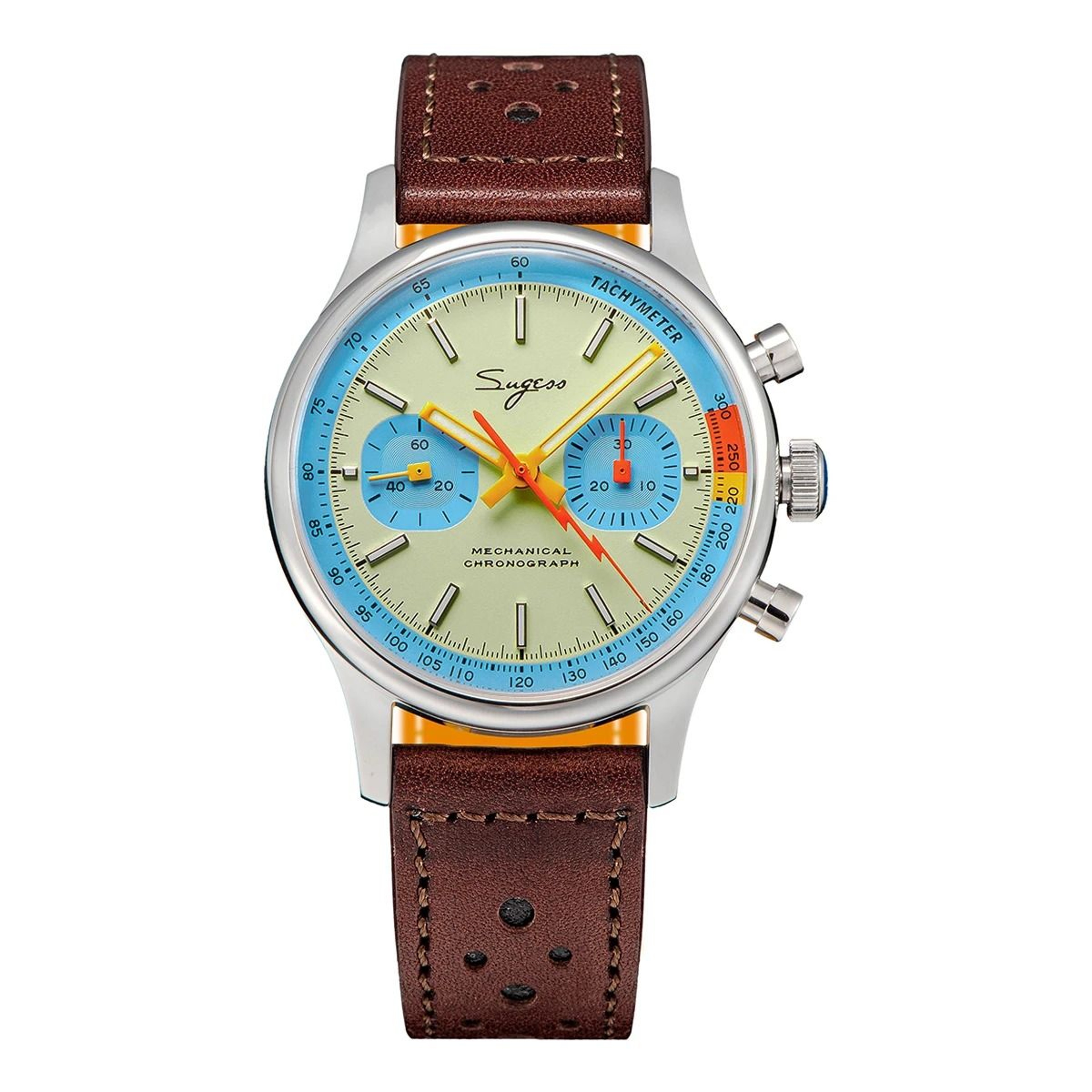 Mechanical Pilot Chronograph Watch 10