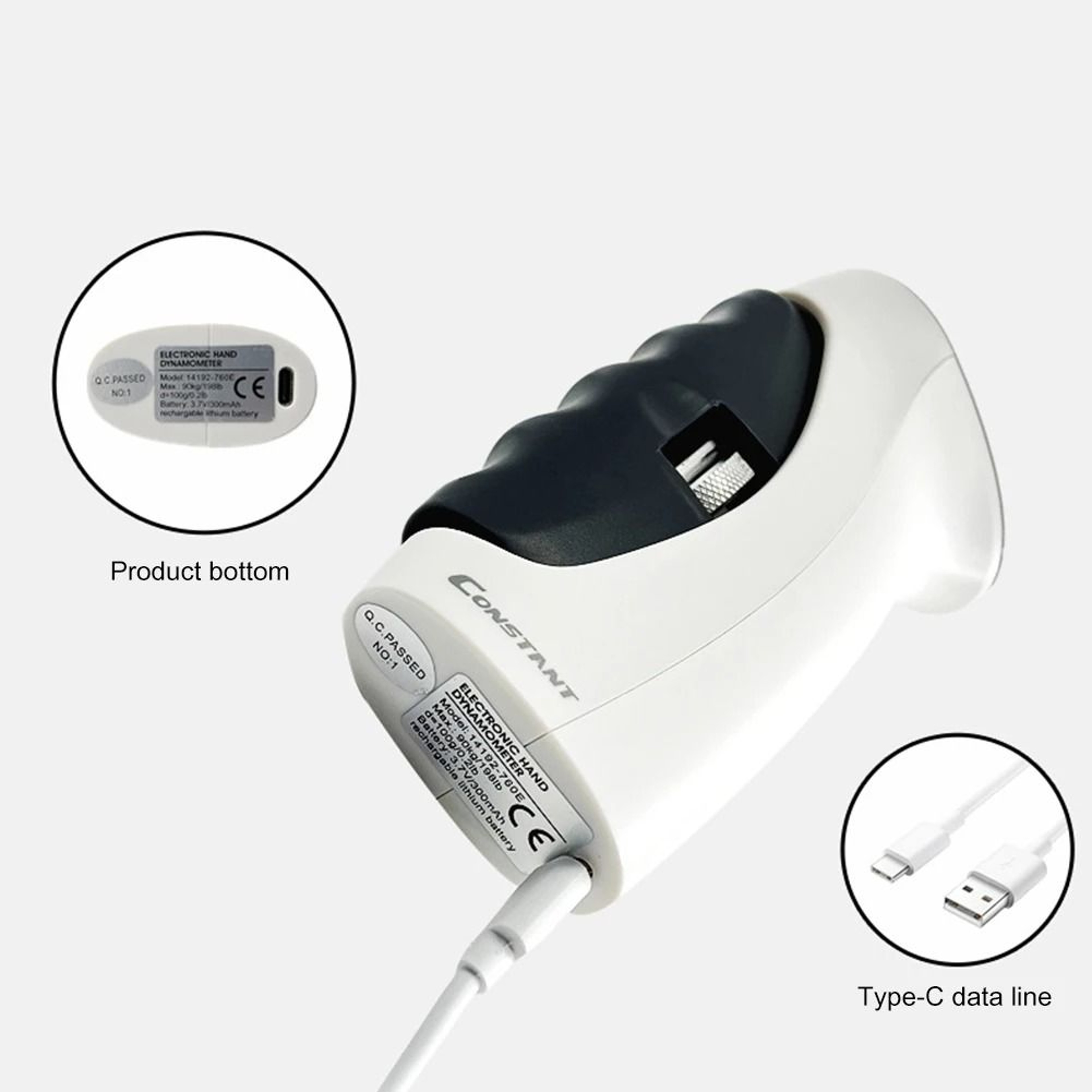 Digital Grip Strength Tester With Optional Hand Expander 2