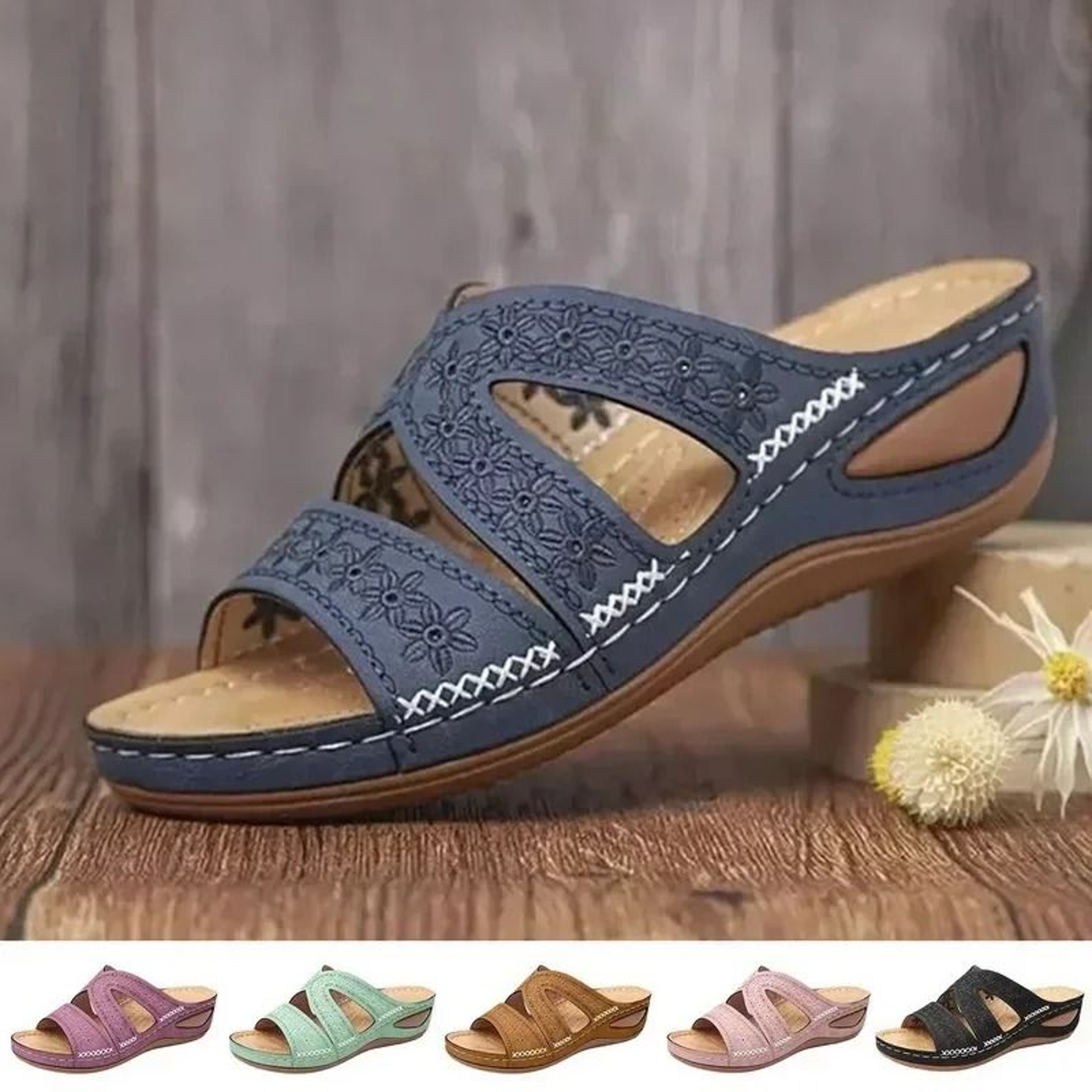 Vintage Platform Wedge Sandal For Summer Comfort 0