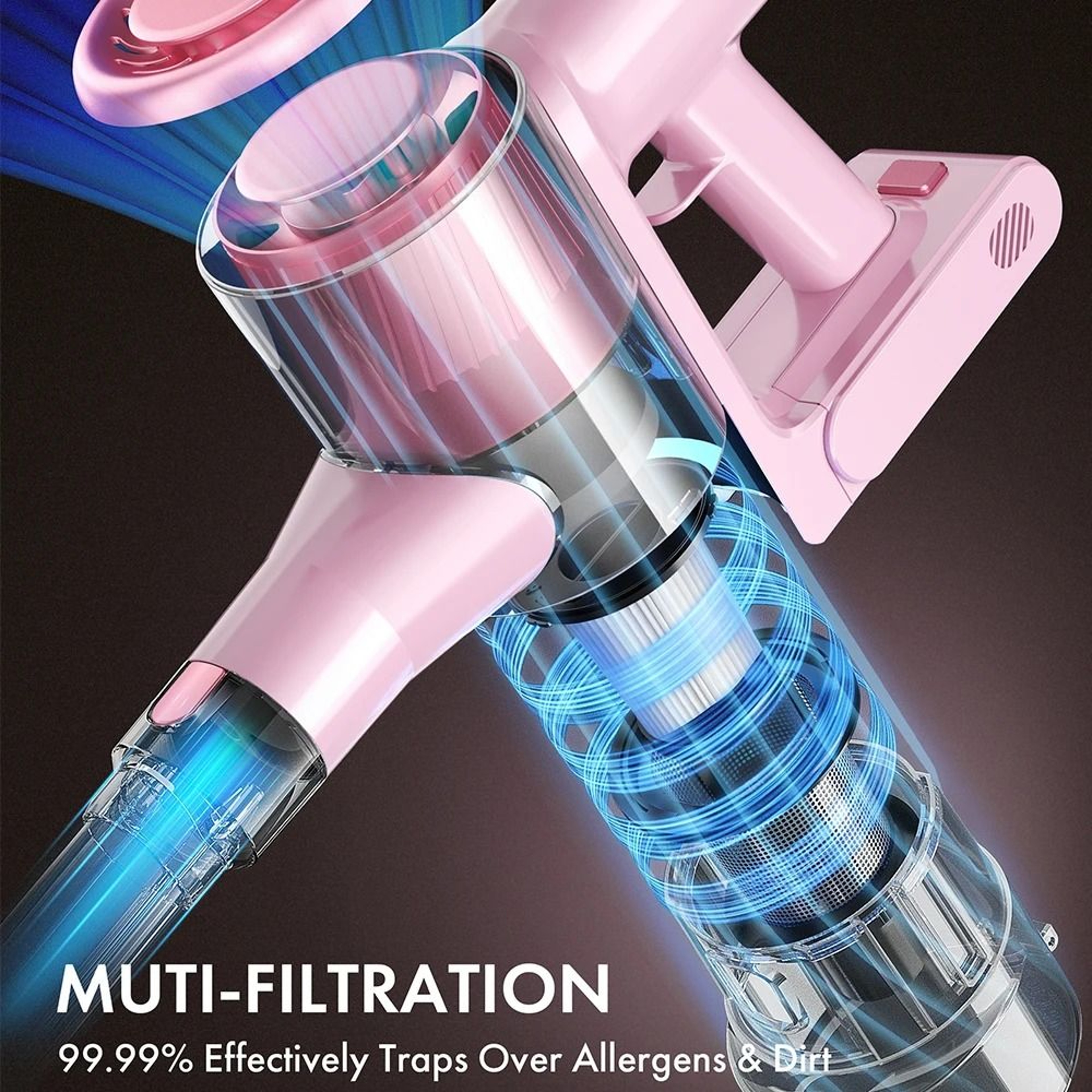 Smart Cordless Vacuum Cleaner LED Display Powerful Suction 3