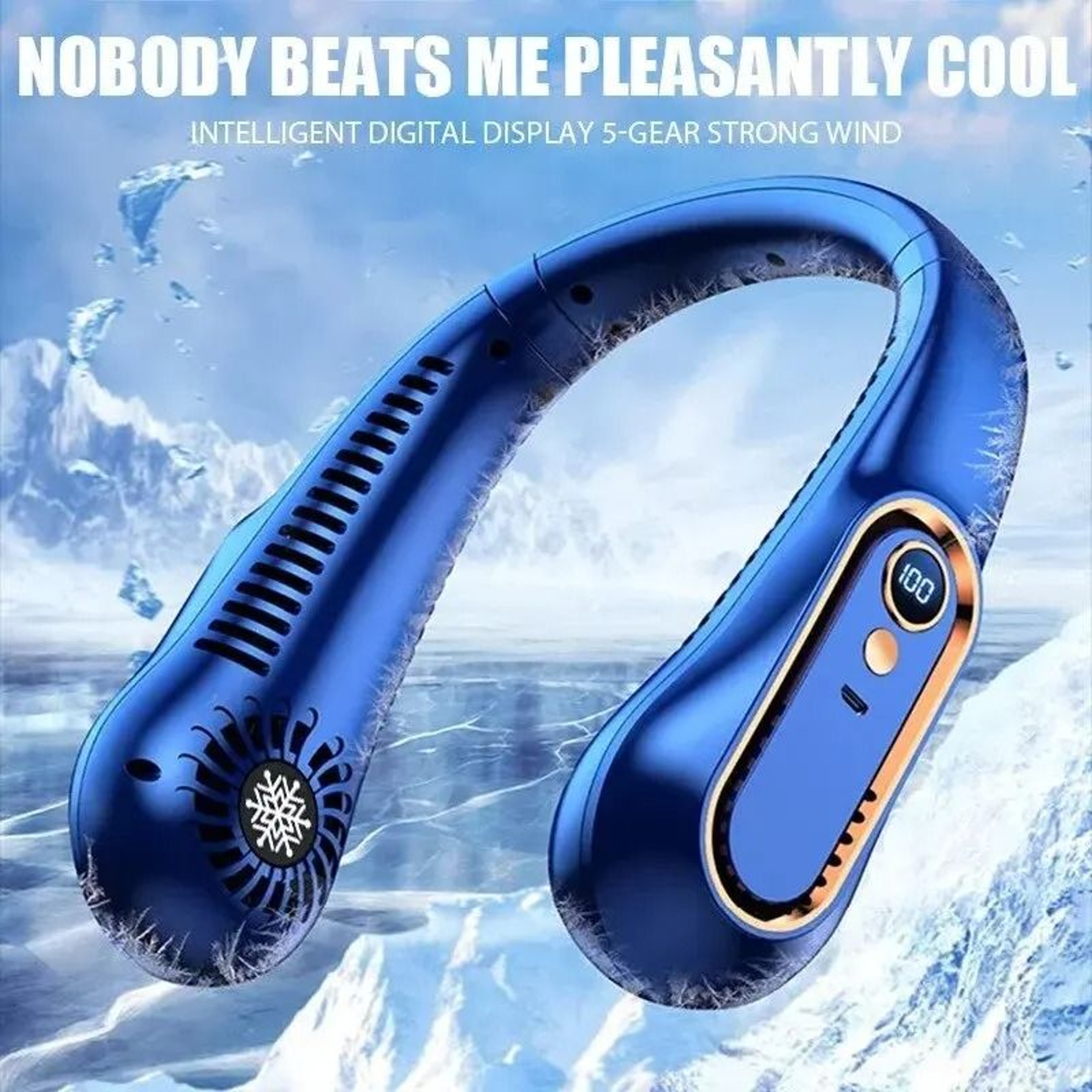 Hands Free Rechargeable Bladeless Neck Fan 4
