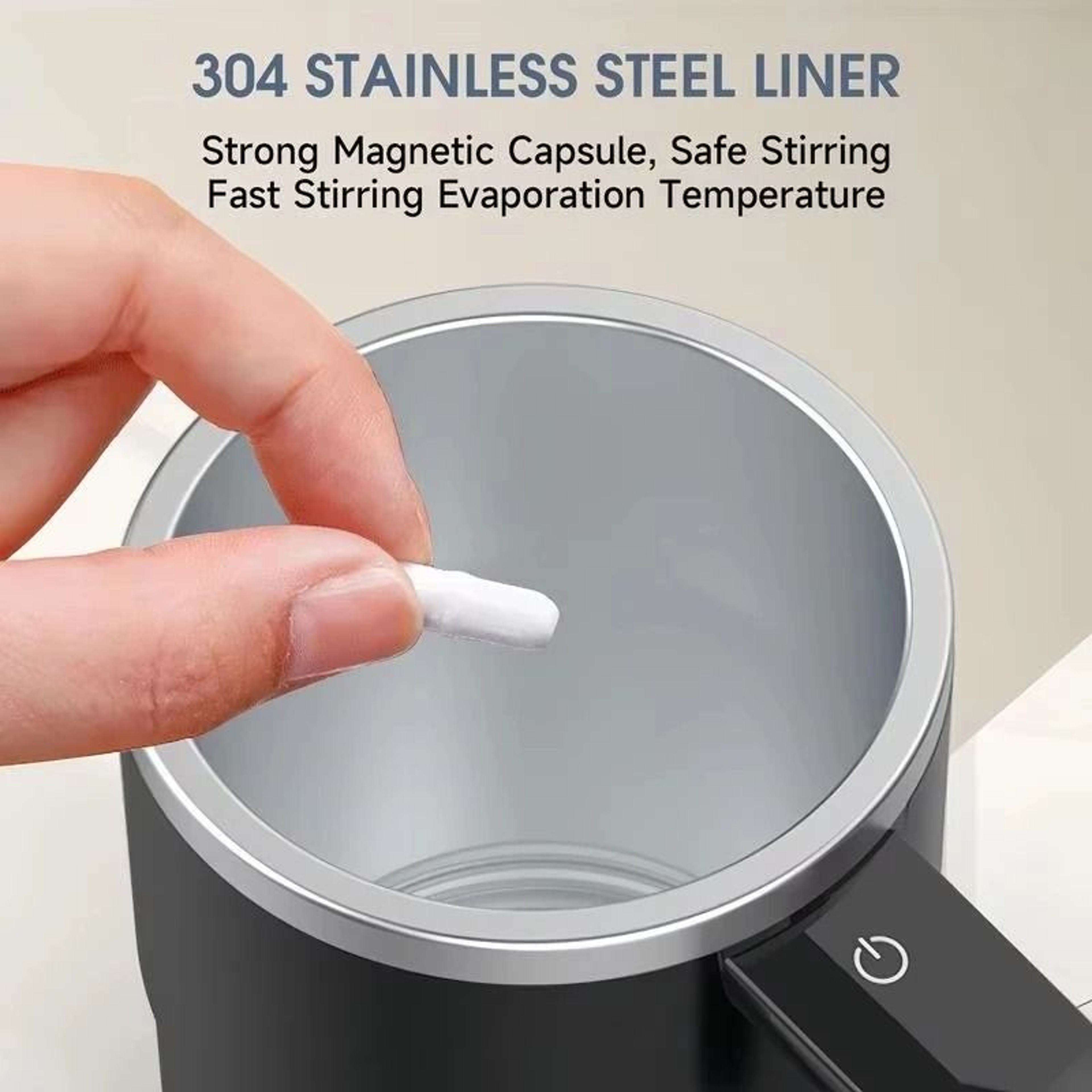 Self Stirring Coffee Mug With USB Rechargeable Magnetic Mixer 2