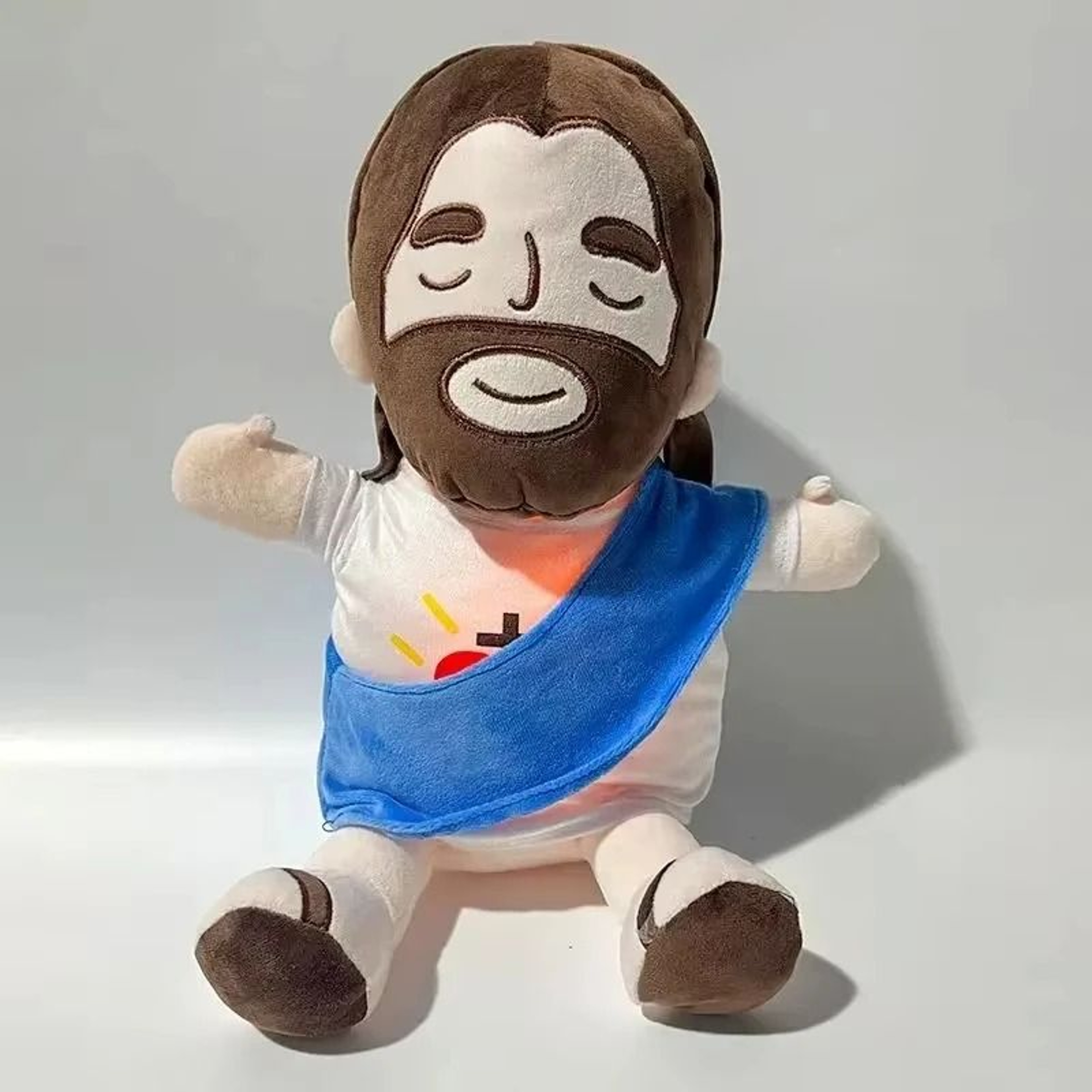 Soothing Breathing Jesus Plush With Light And Music 6