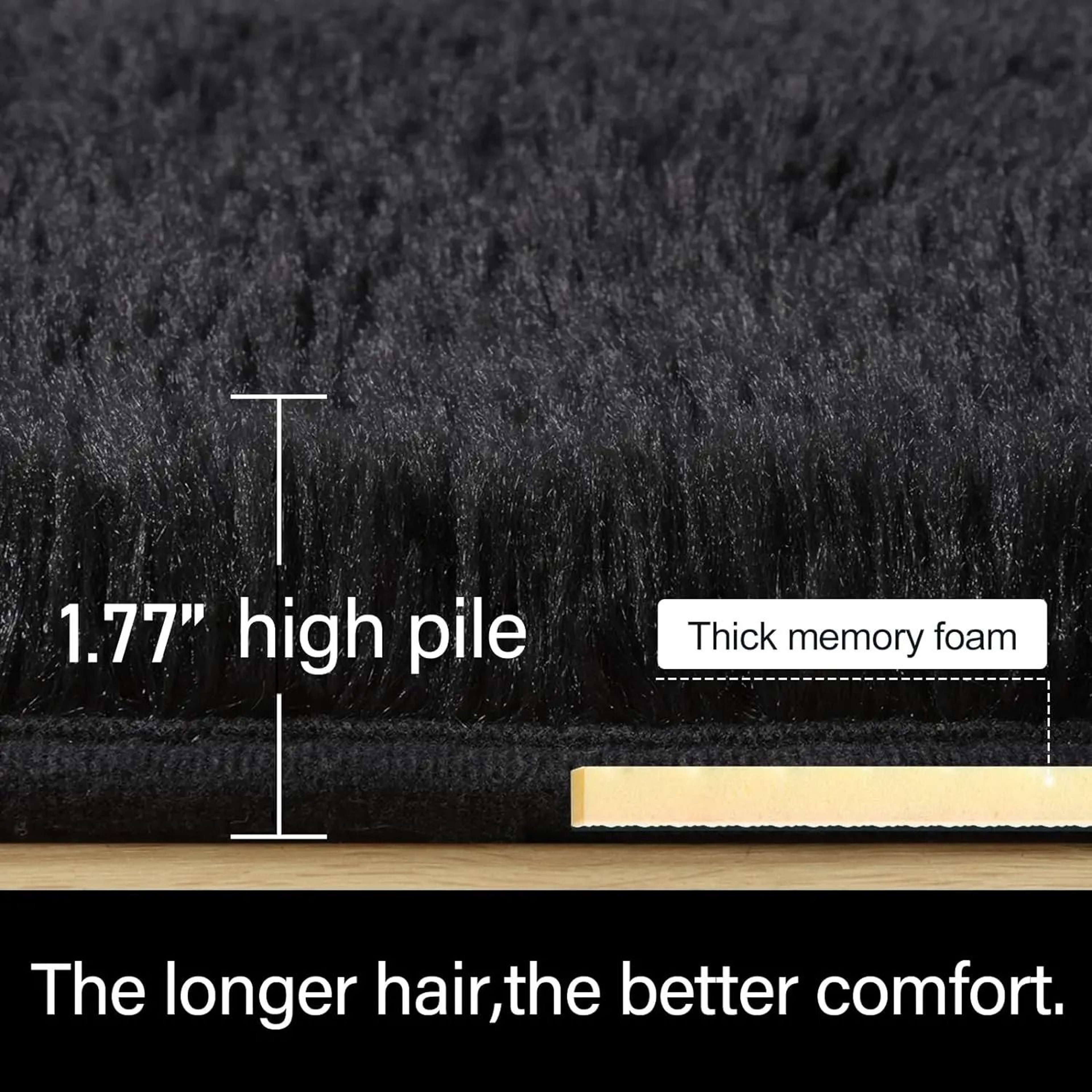 Fluffy Area Rugs Soft Non Slip Carpet For Bedroom And Living Room 2