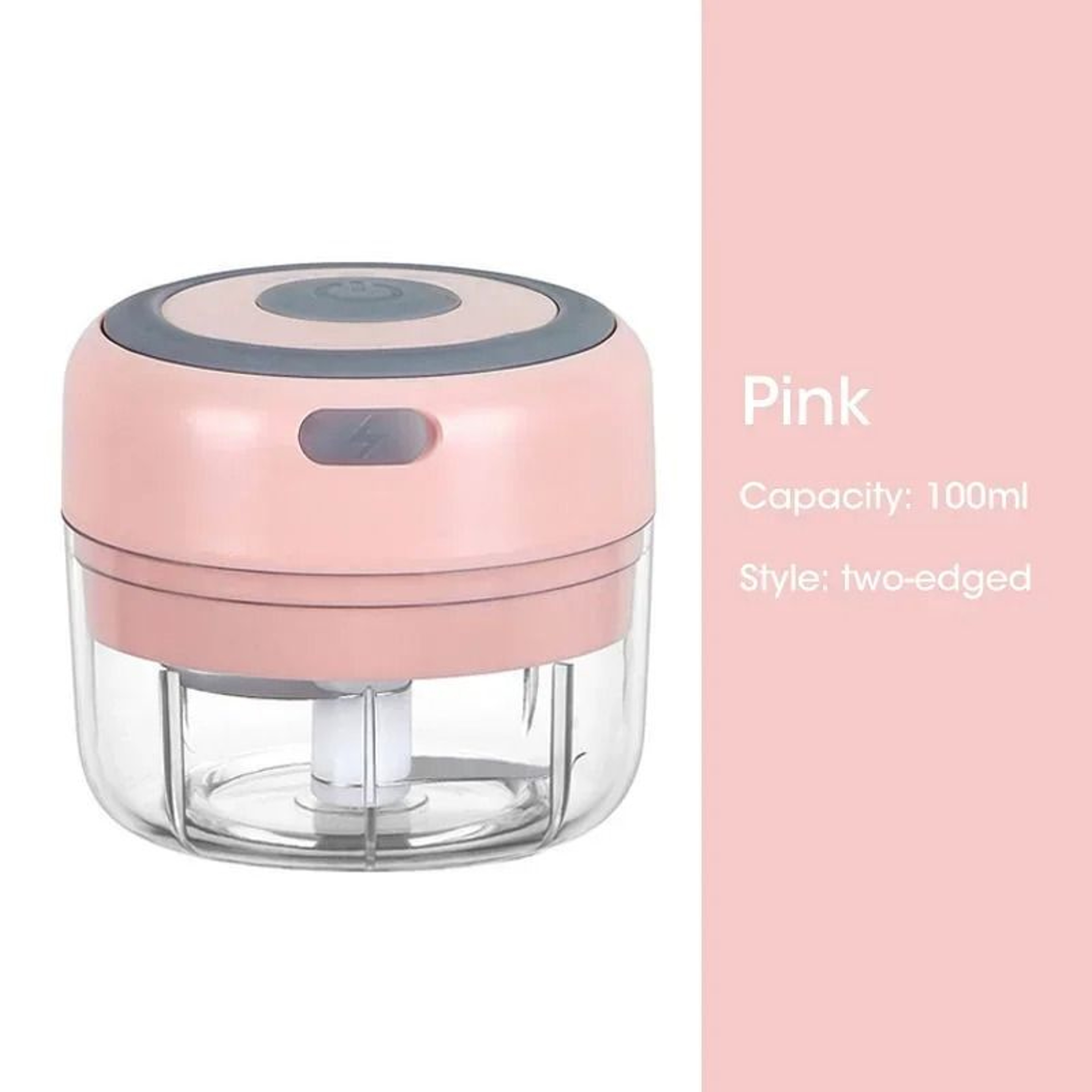 Electric Garlic Chopper USB Rechargeable Mini Food Processor 8