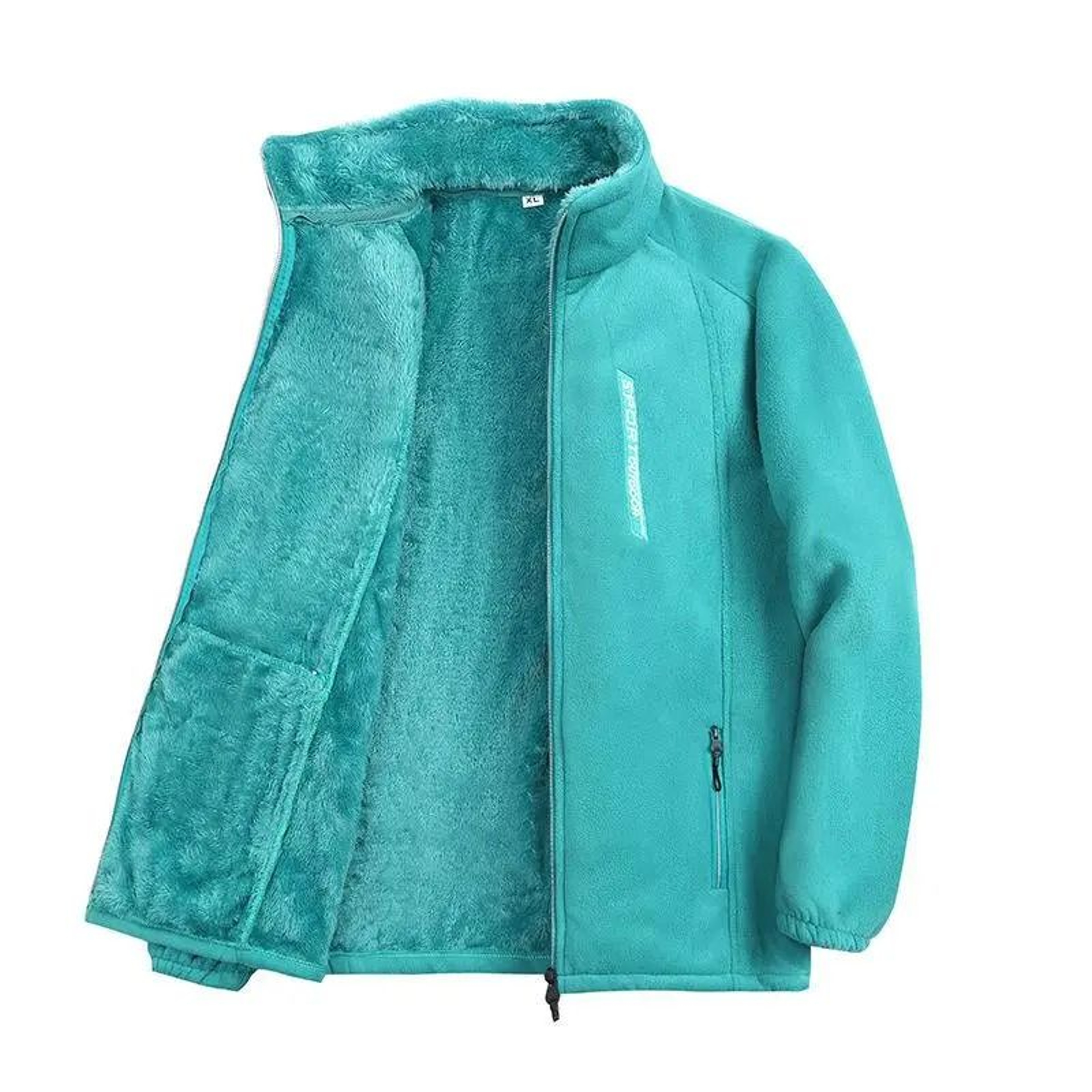 Women Polar Fleece Jacket With Zipper Front 6