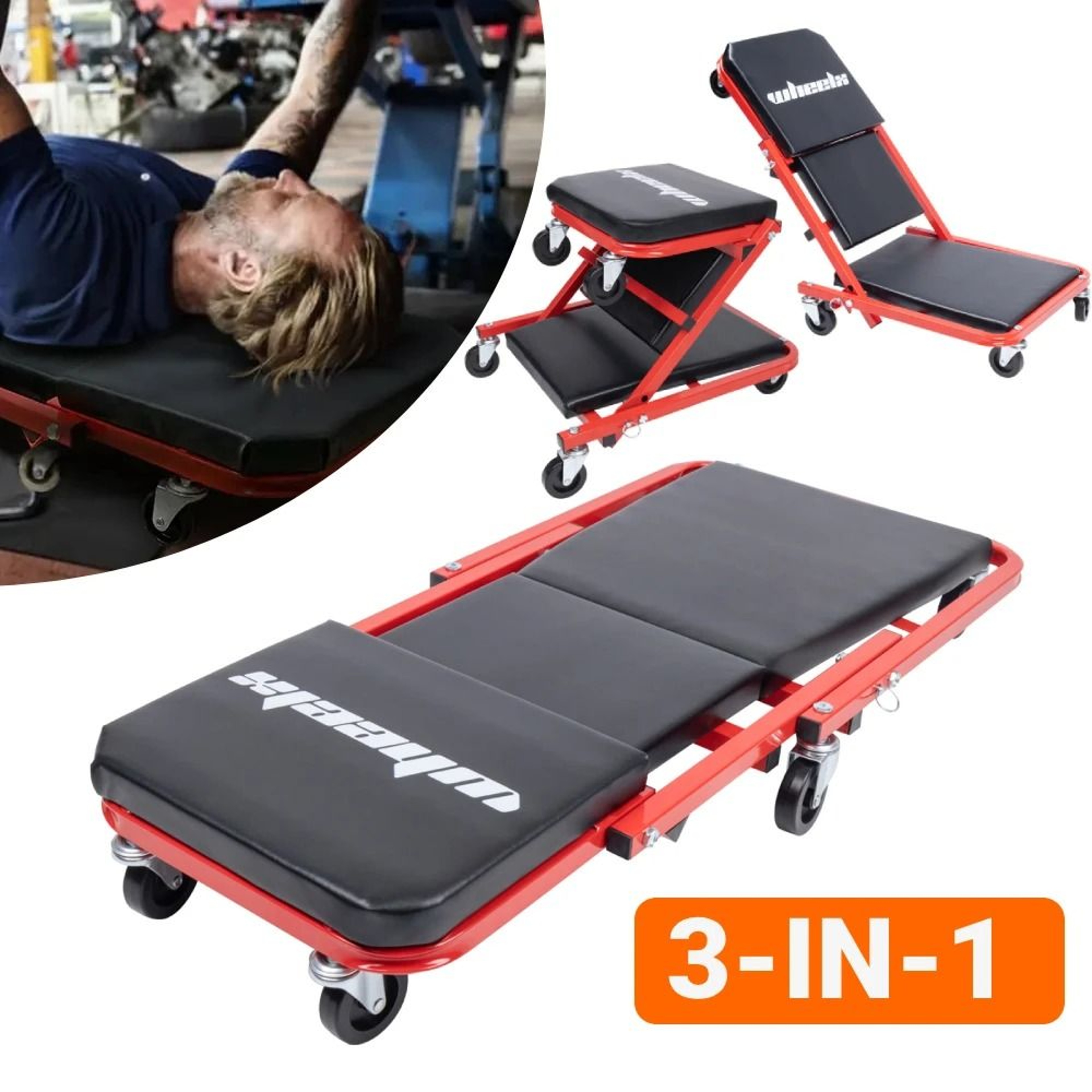 Rolling Mechanic Creeper Seat 0