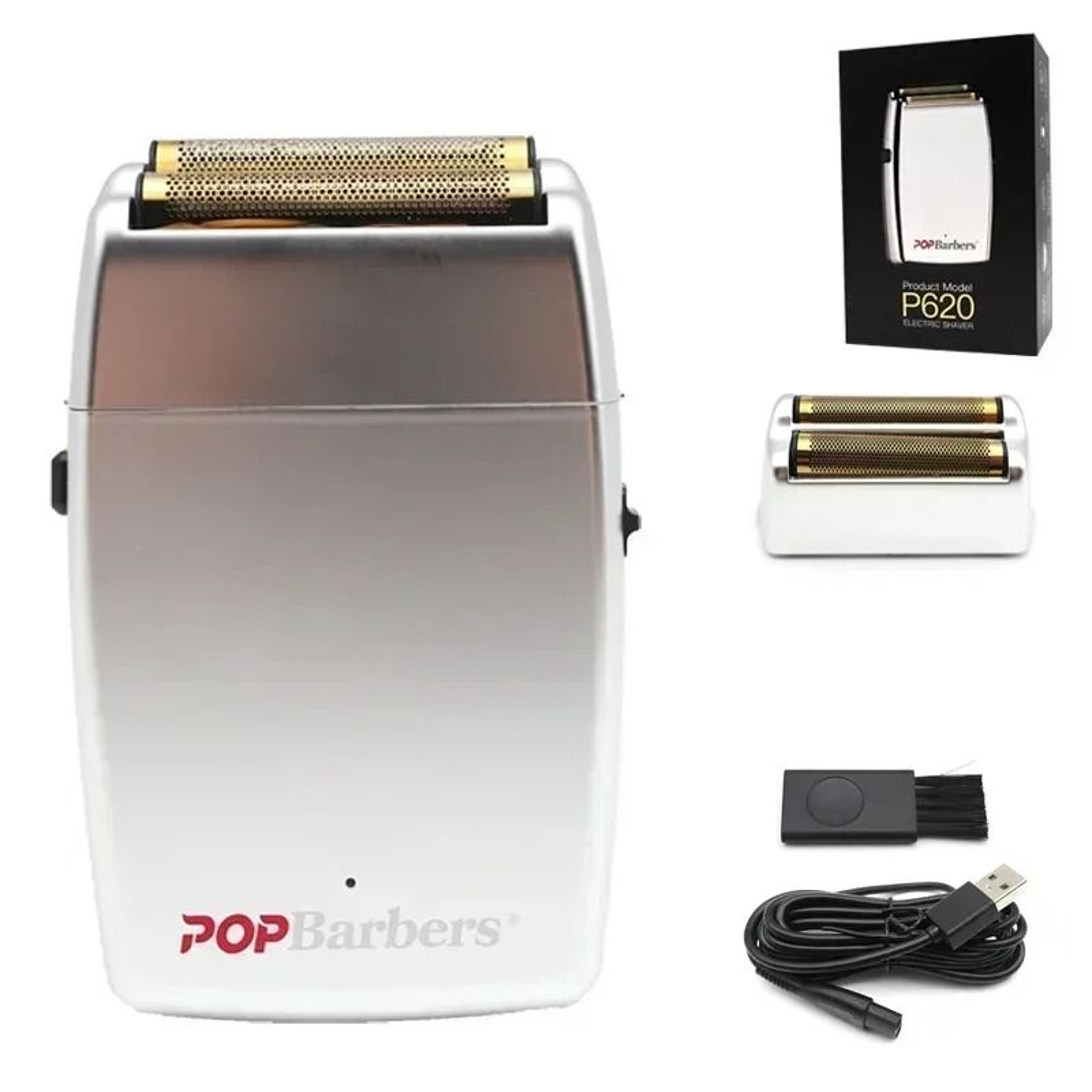 Professional Electric Beard Trimmer Double Foil Shaver With USB Charging 11