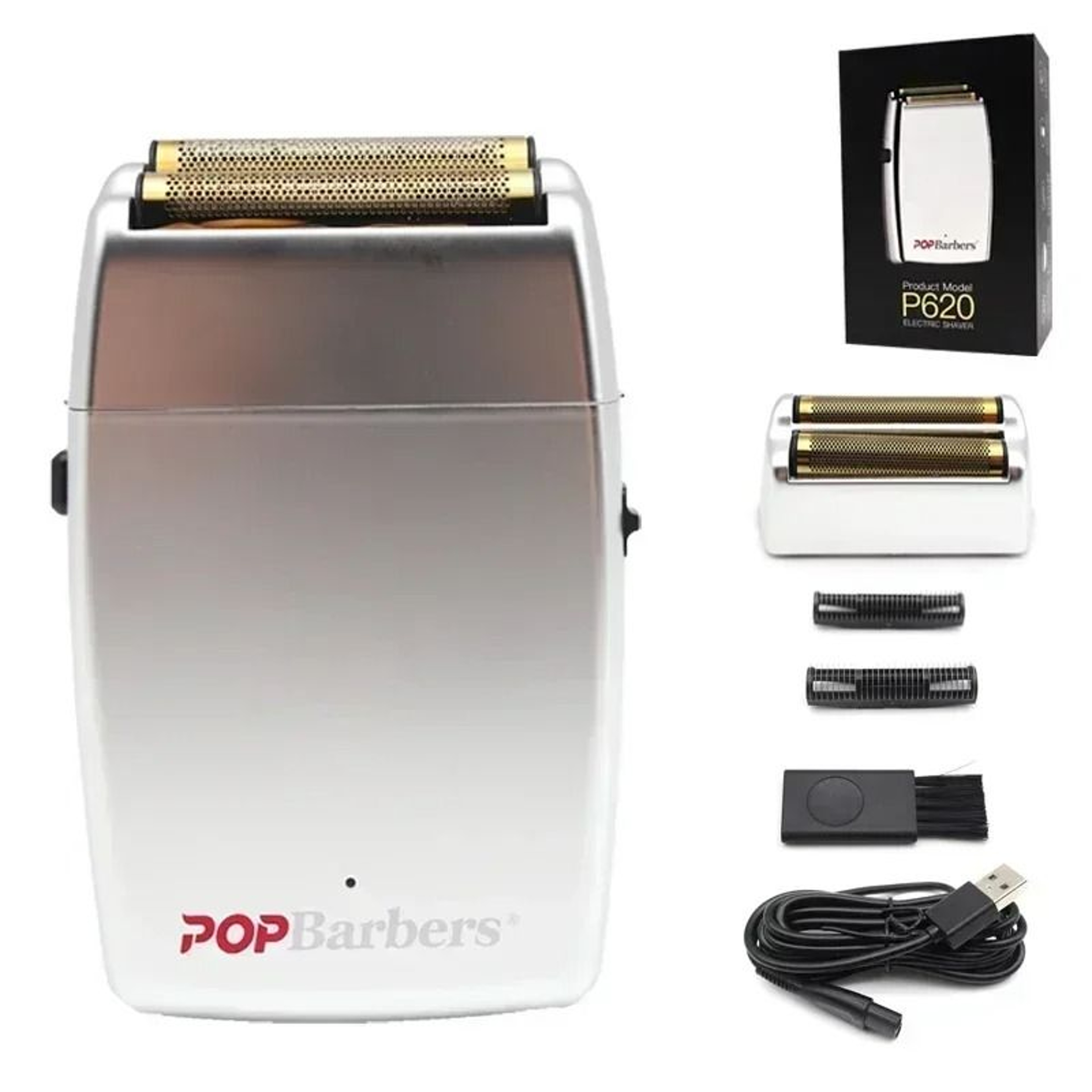 Professional Electric Beard Trimmer Double Foil Shaver With USB Charging 13
