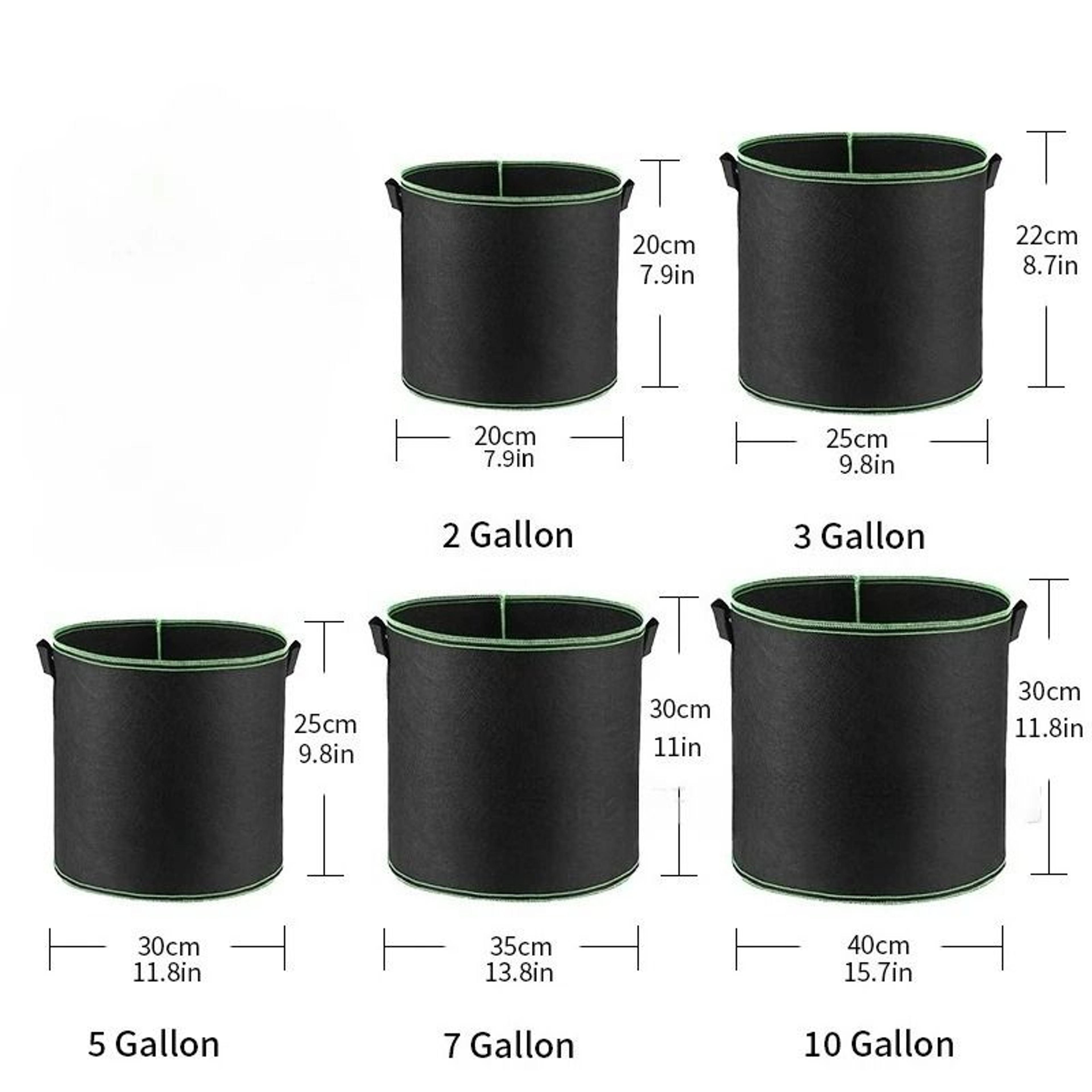 Fabric Grow Bags With Handles For Vegetables Flowers And Plants 1
