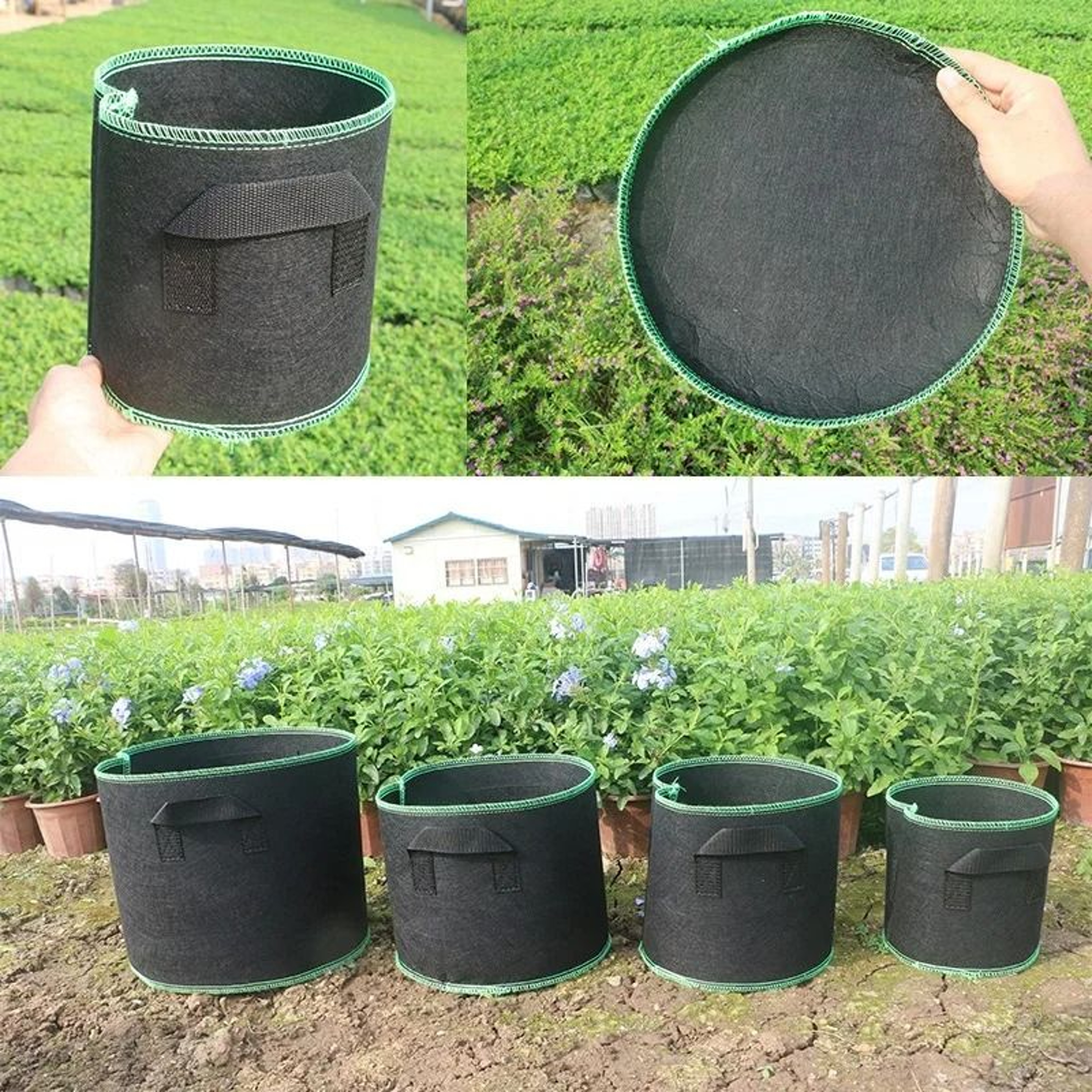 Fabric Grow Bags With Handles For Vegetables Flowers And Plants 5