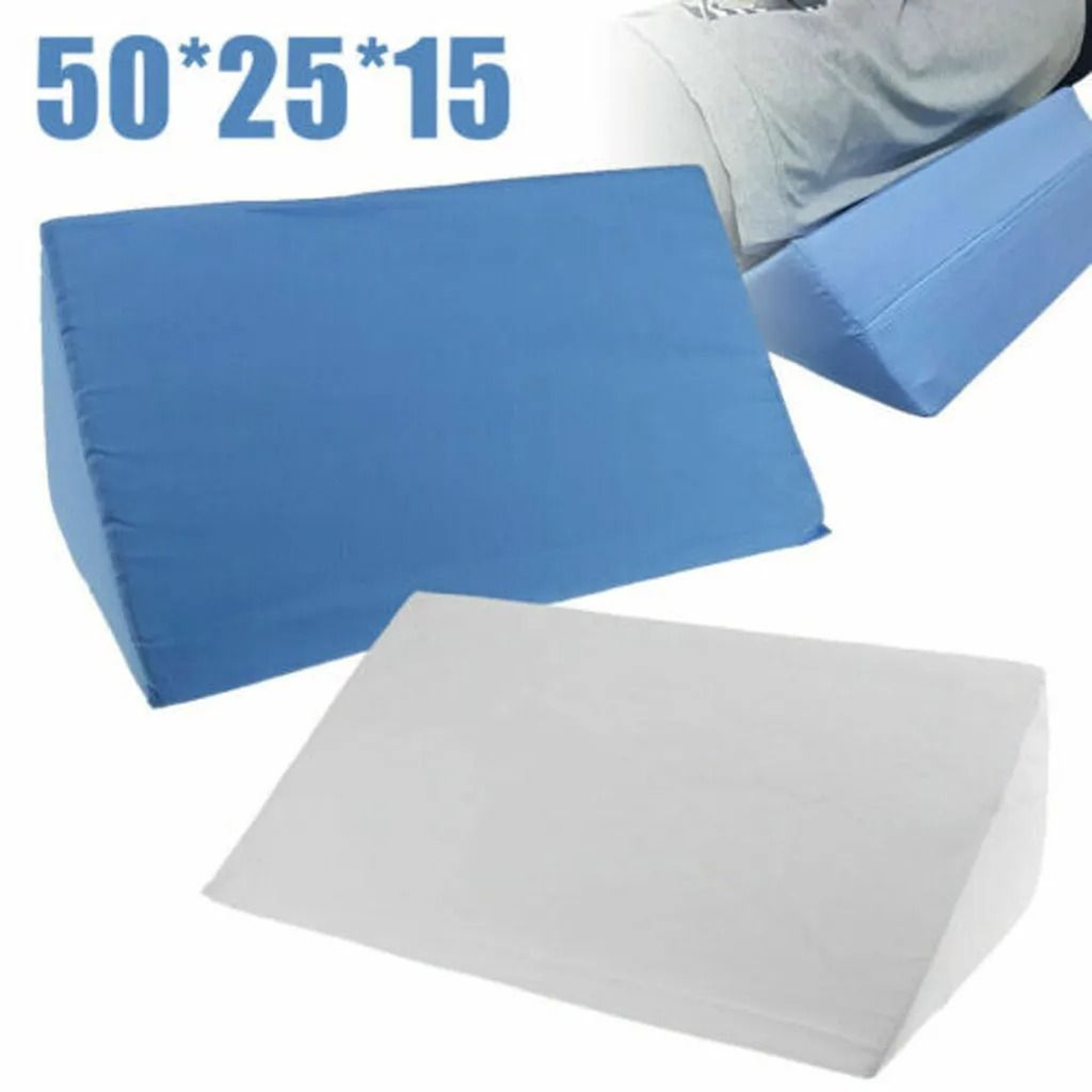 Triangular Wedge Support Pillow For Back And Leg Comfort 1