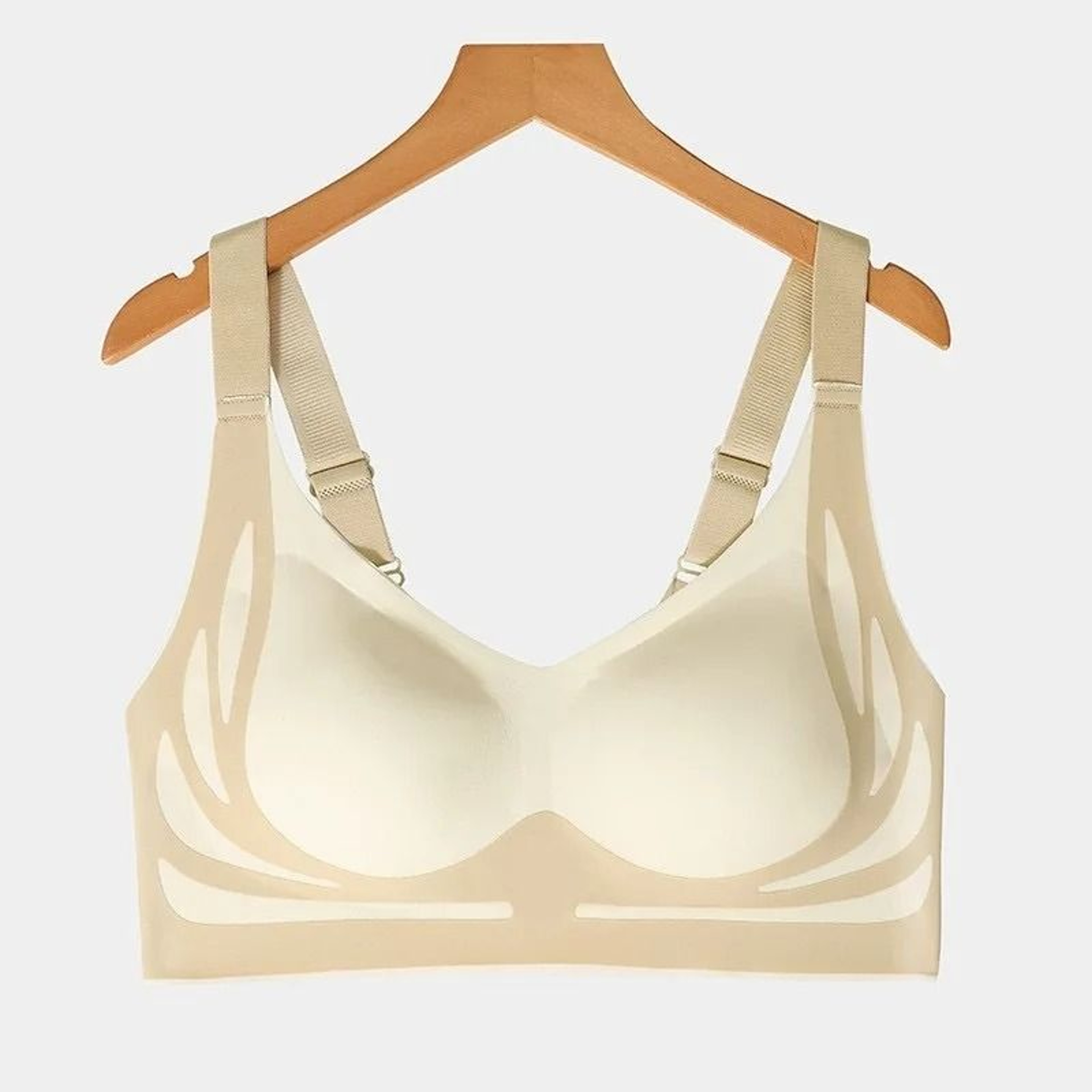 Women Seamless Push Up Wireless Bra Full Coverage Soft Support 9