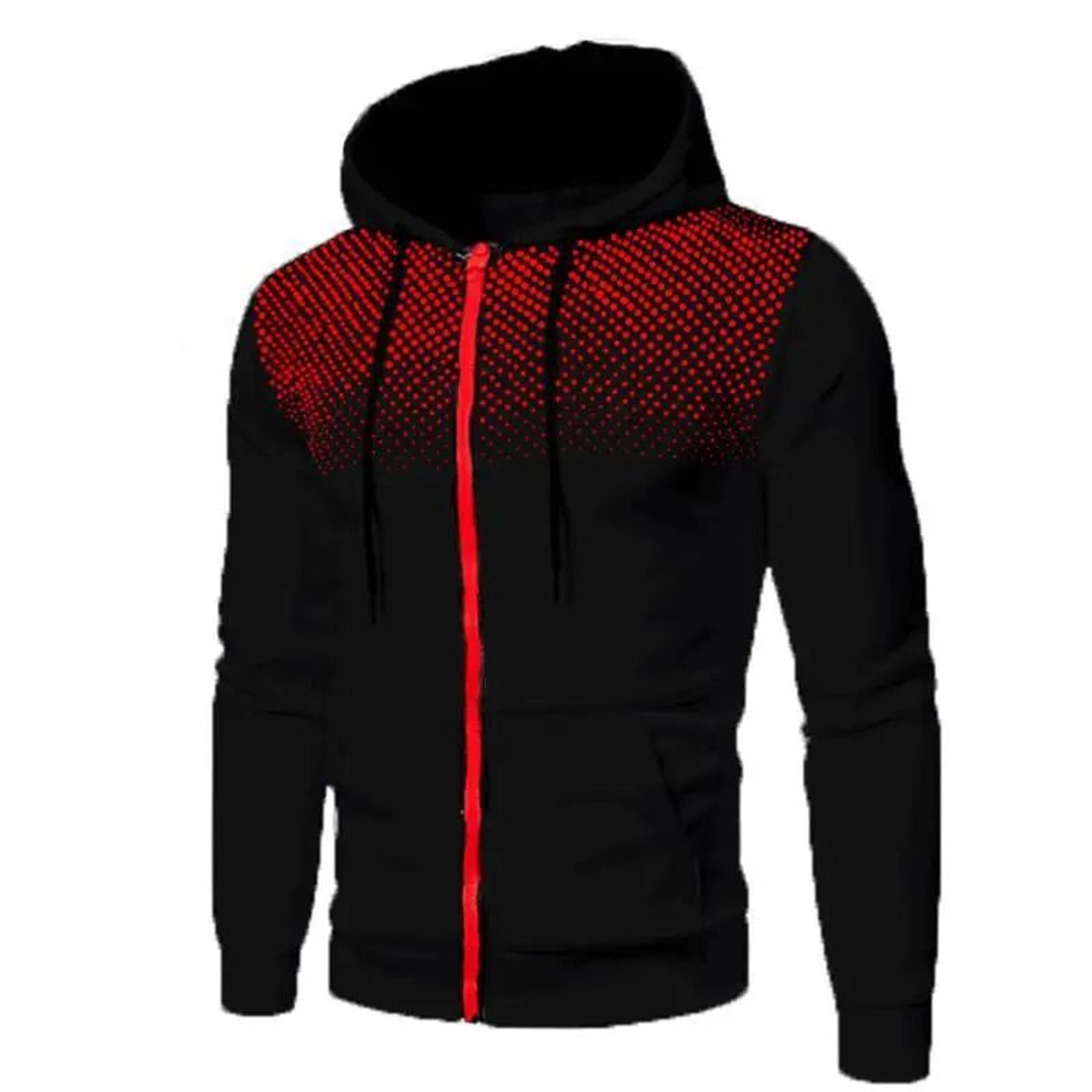 Mens Zip Up Fleece Bomber Jacket Hooded Casual Coat 12