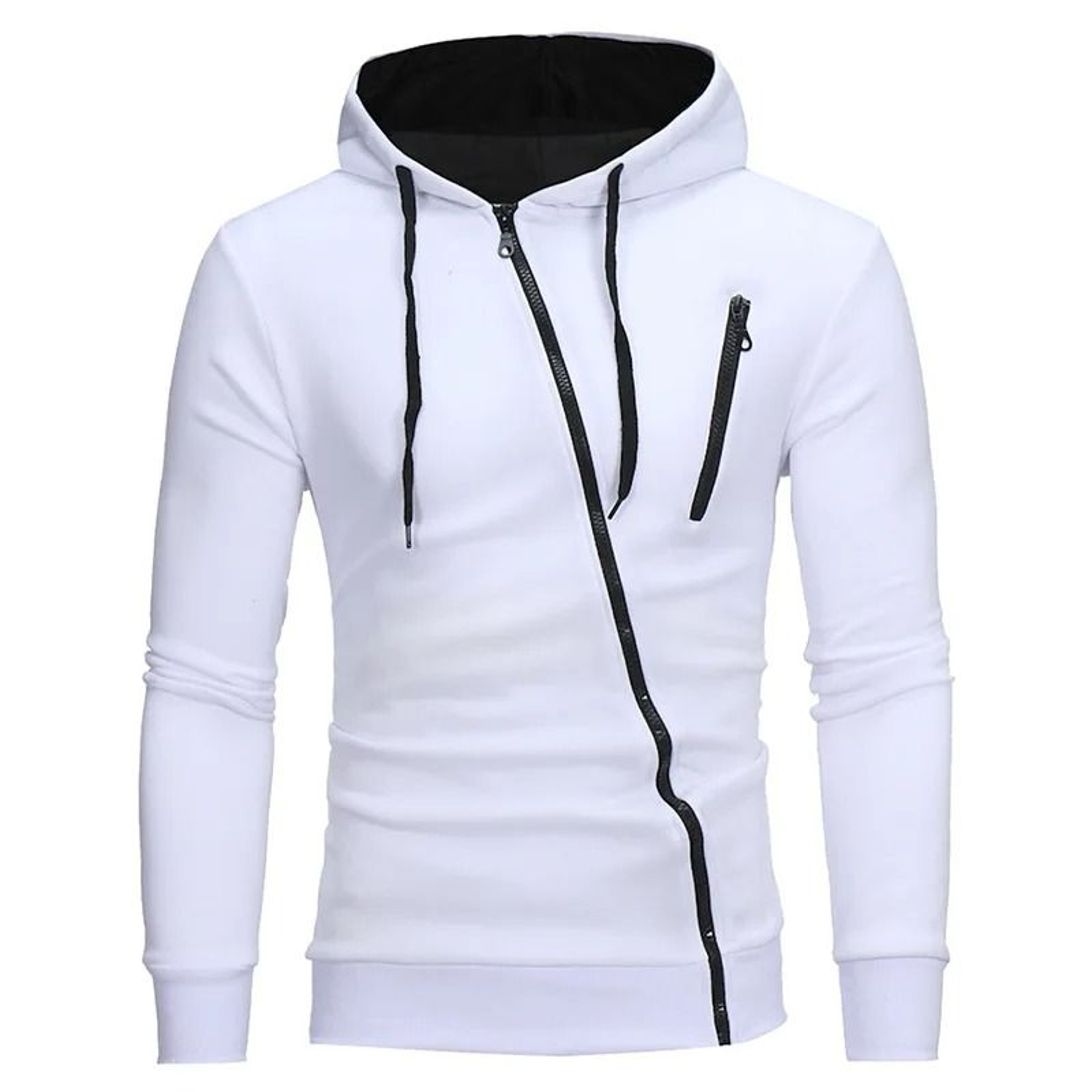 Mens Zip Up Fleece Bomber Jacket Hooded Casual Coat 18