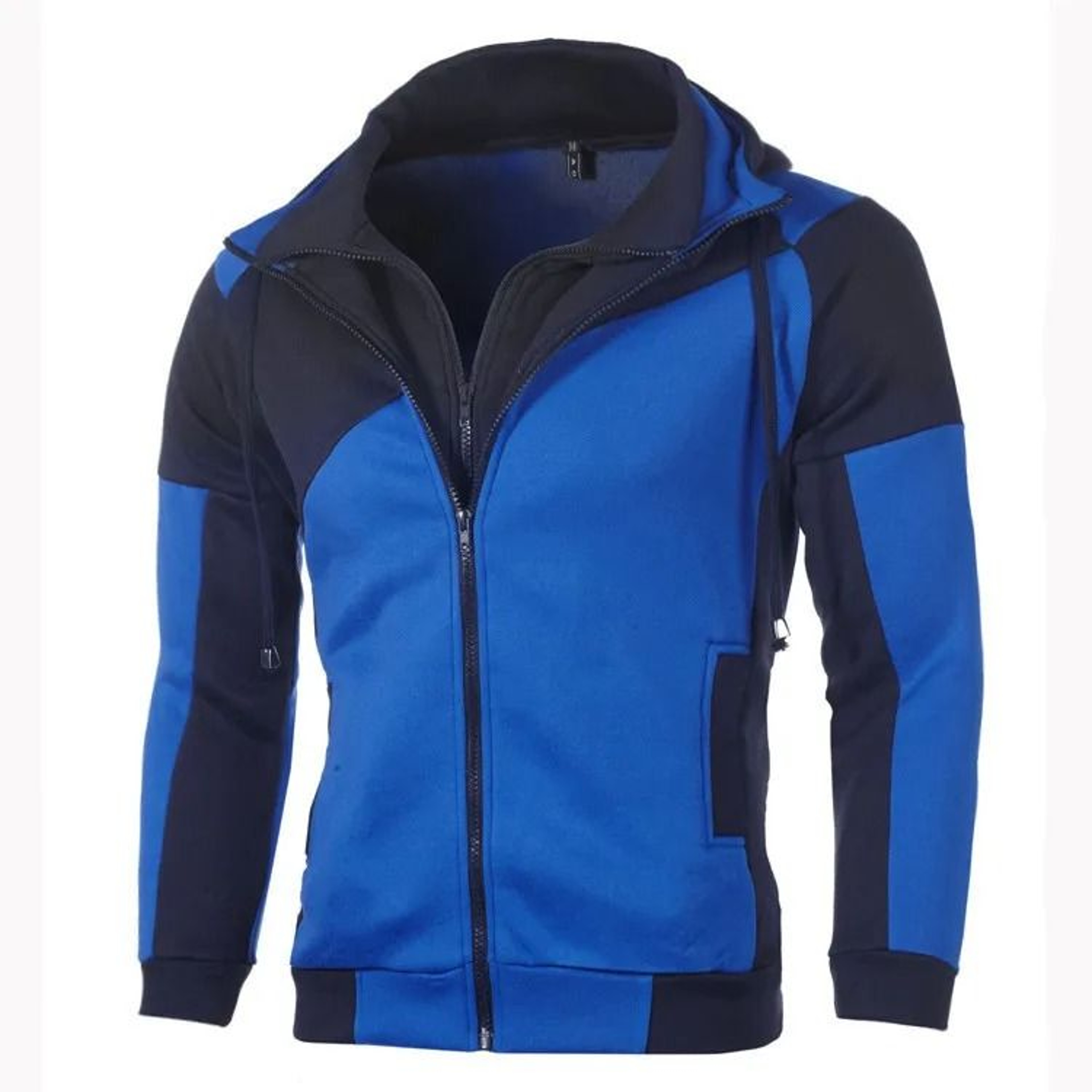 Mens Zip Up Fleece Bomber Jacket Hooded Casual Coat 27