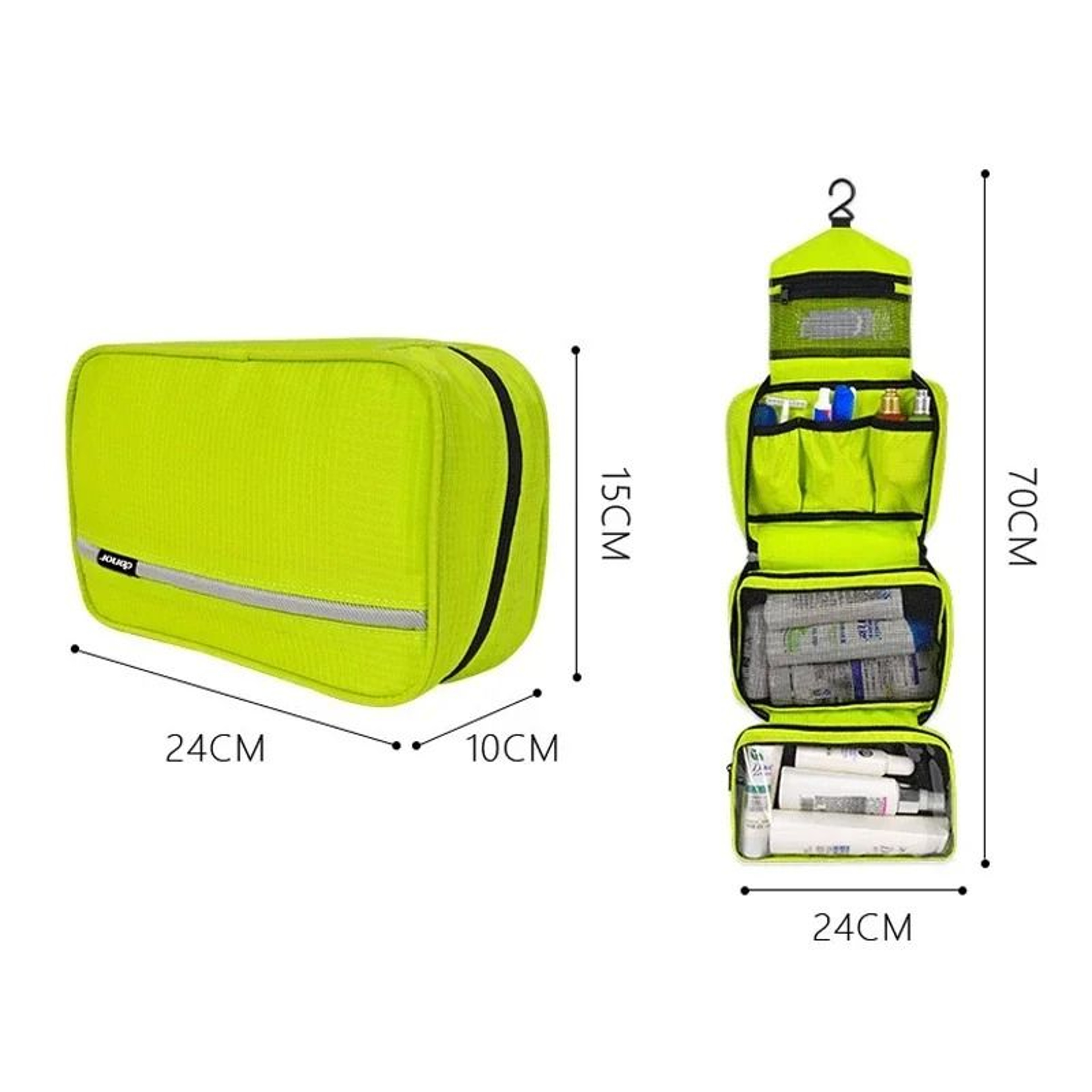 Waterproof Hanging Travel Toiletry Bag With Multiple Compartments 5
