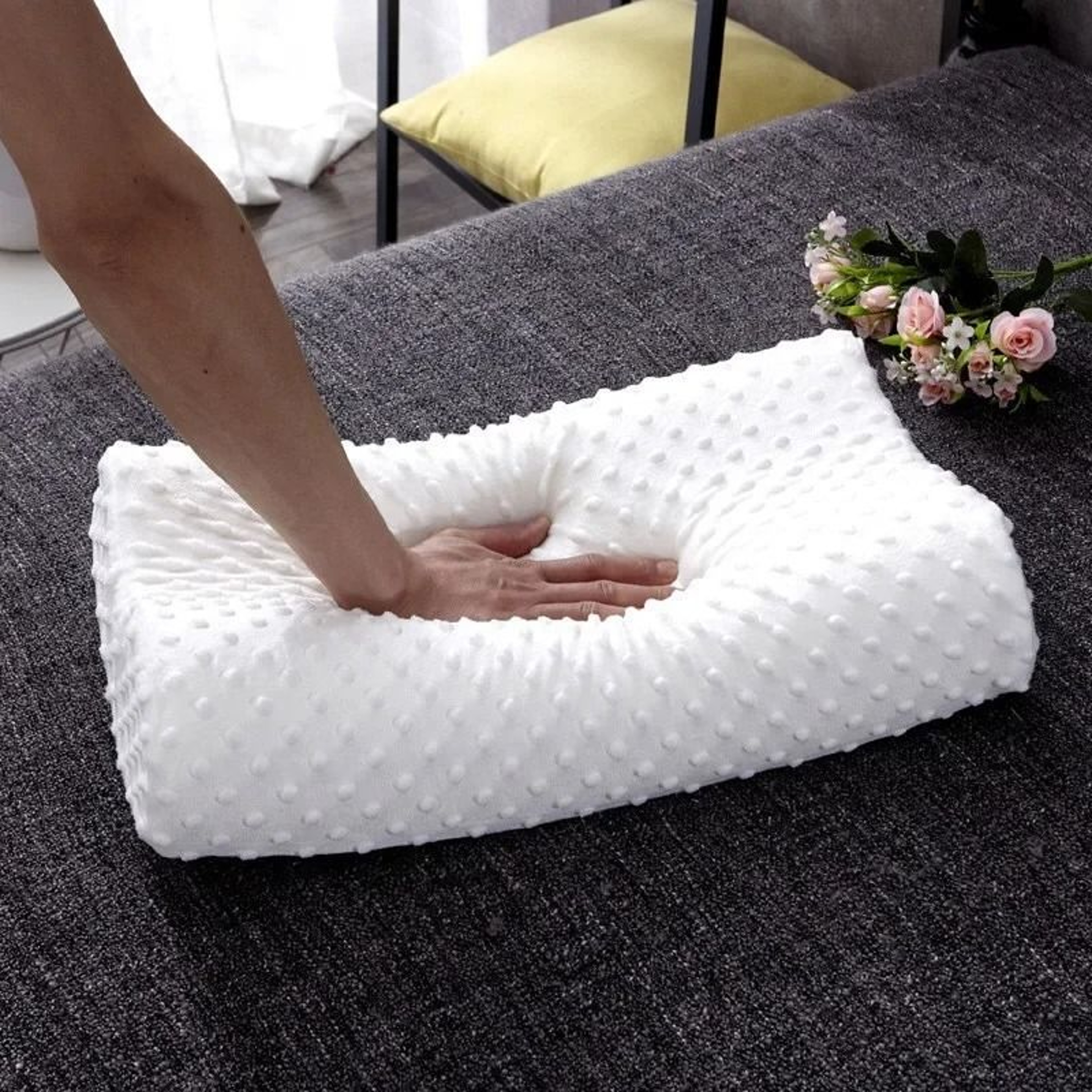 Adjustable Orthopedic Memory Foam Pillow For Side Sleepers Neck And Shoulder Support 0