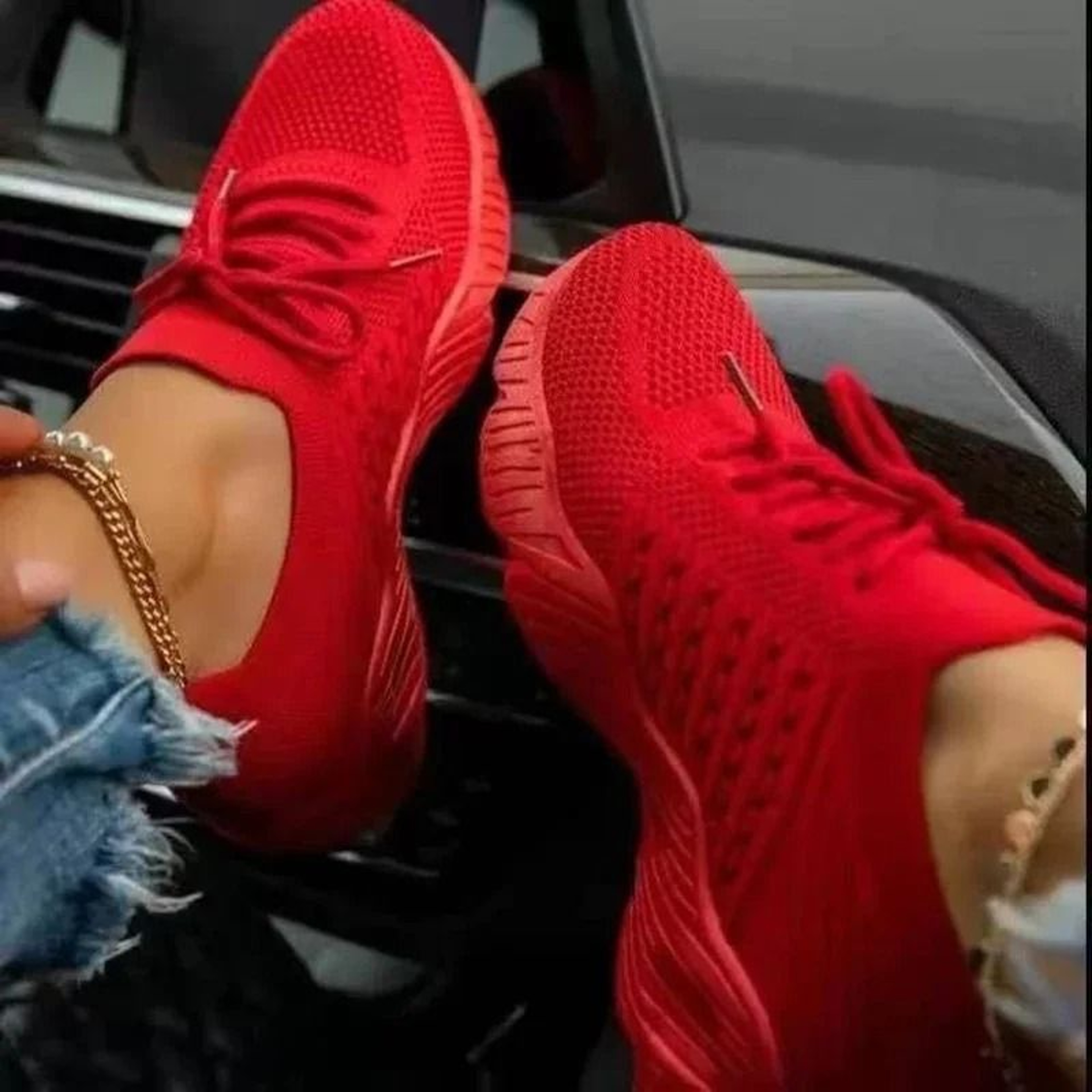Women Mesh Breathable Sneakers With Comfortable Platform Design 1