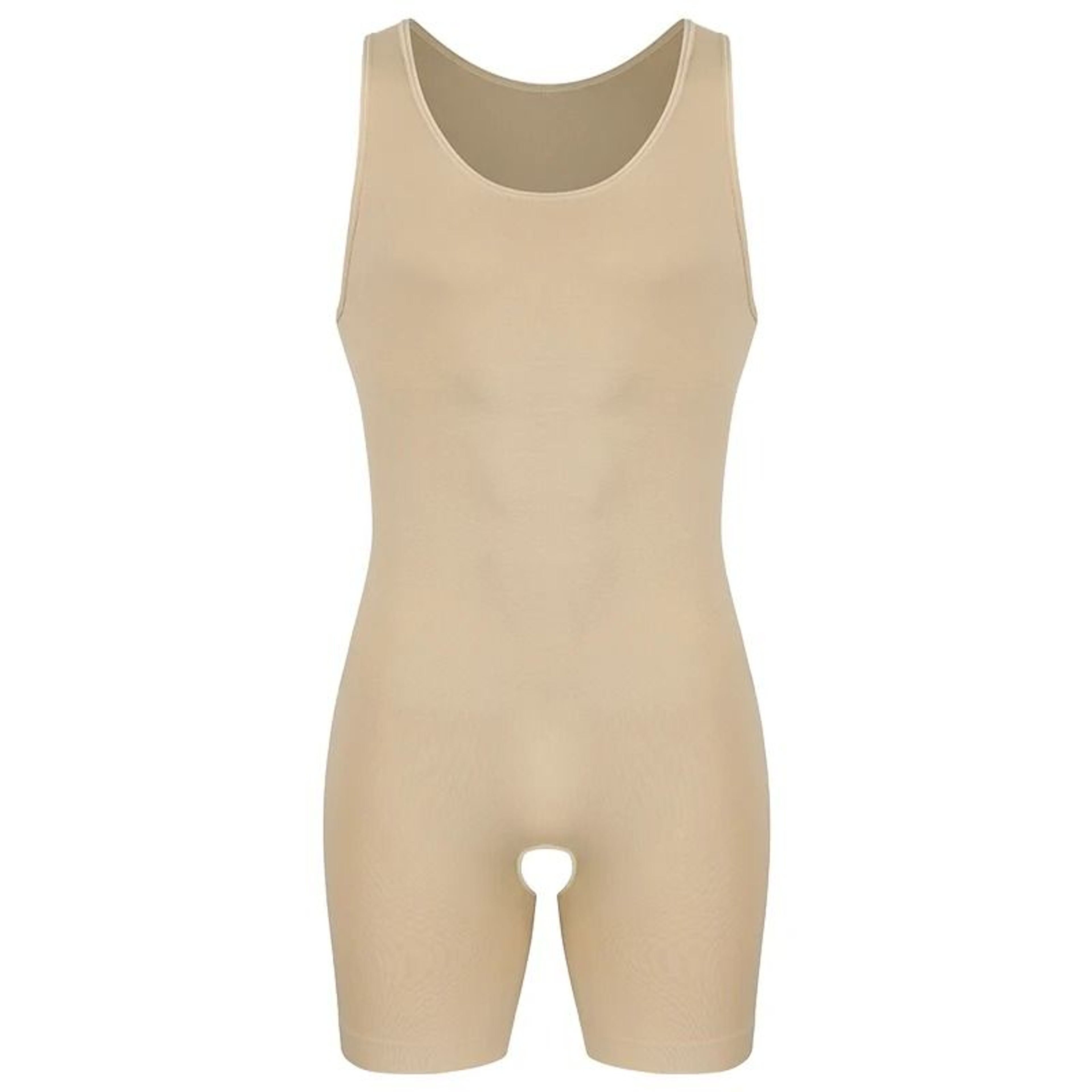 Men Compression Bodysuit Full Body Shaper Slimming Undershirt 4