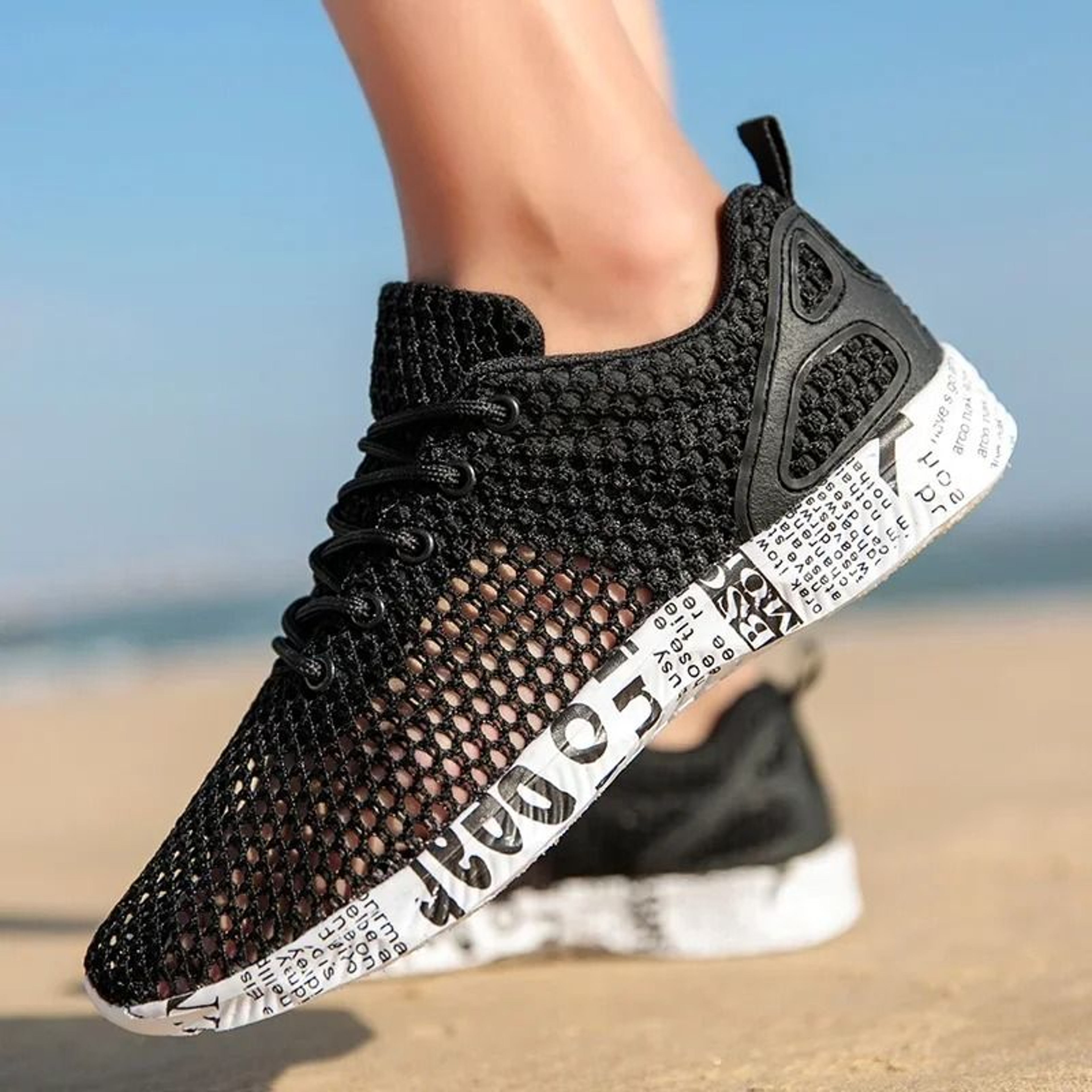 Mens Lightweight Mesh Aqua Shoes Quick Dry Breathable Water Sneakers 5