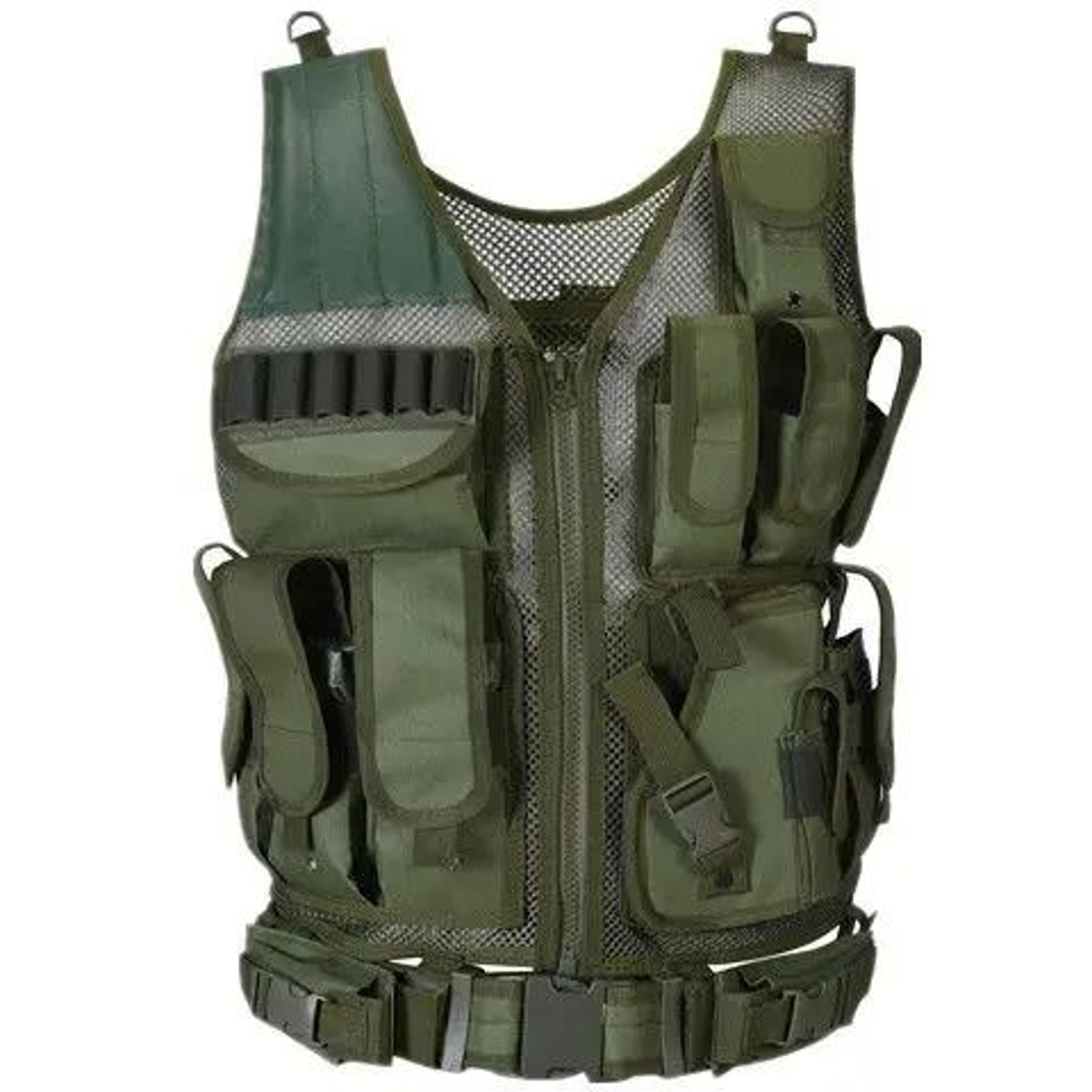 Adjustable Tactical Vest With Multiple Pockets For Training Airsoft Hunting 7