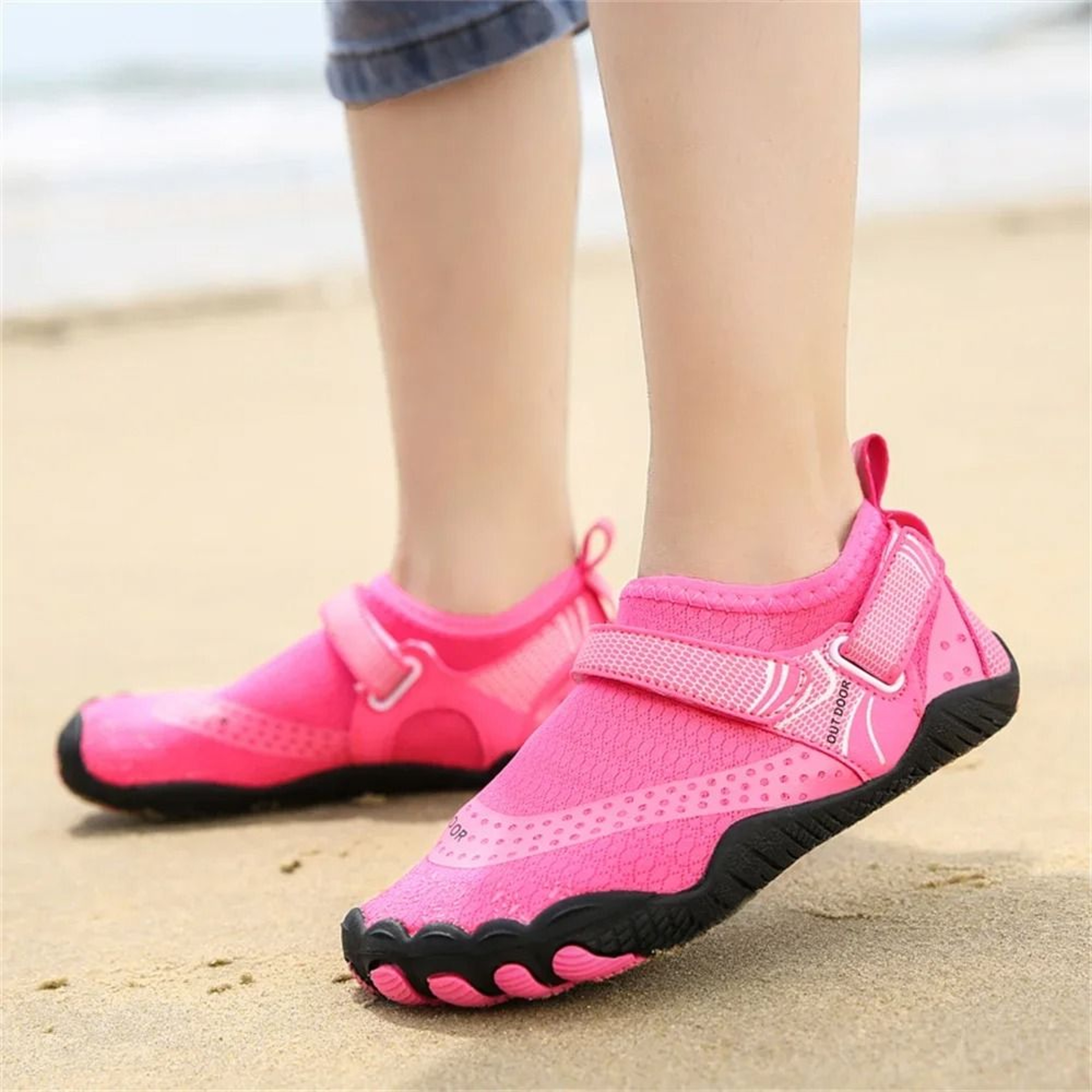 Kids Barefoot Aqua Socks Lightweight Water Shoes For Beach And River Play 1