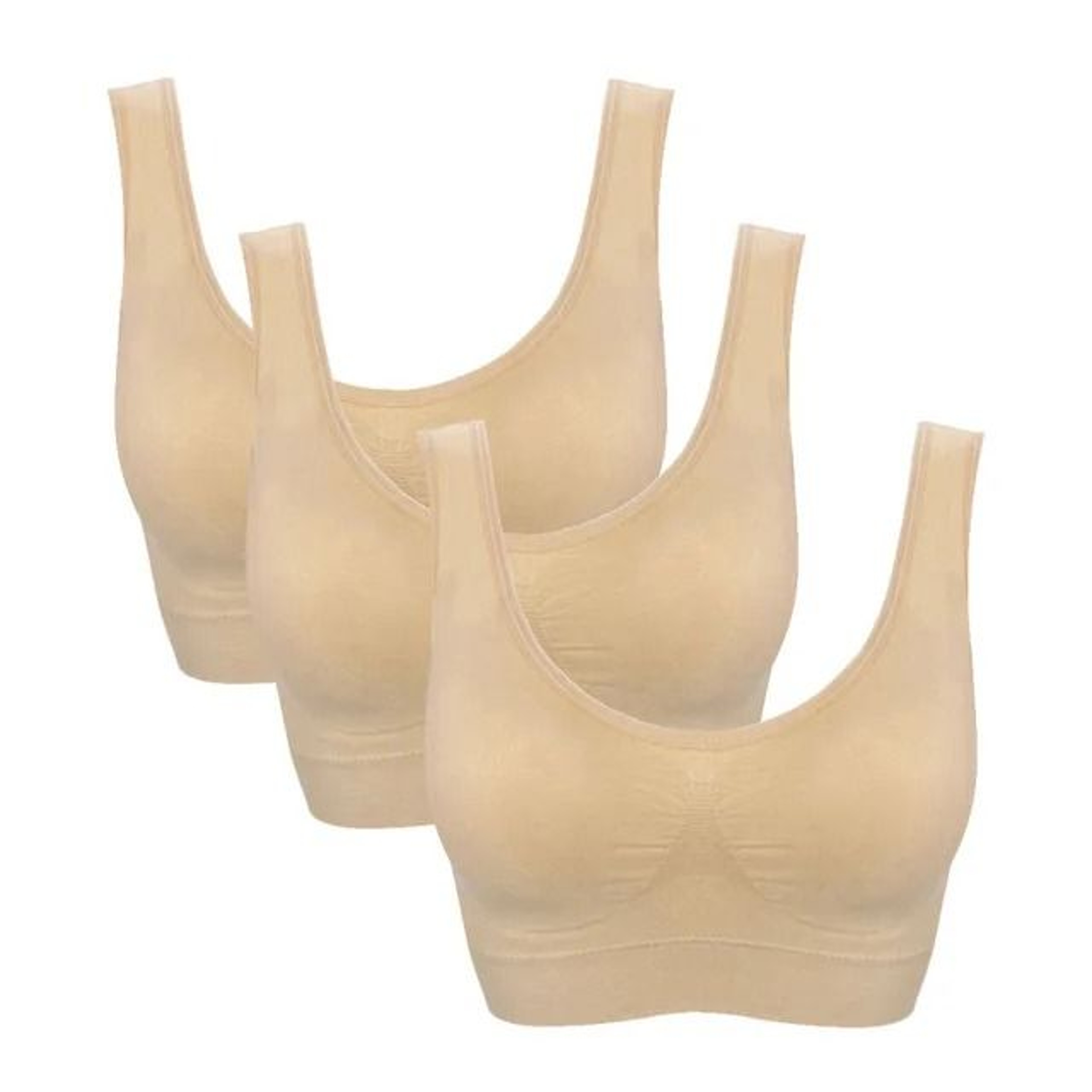 Plus Size Seamless Sports Bra Set With Pads Wireless Comfort Fit 18