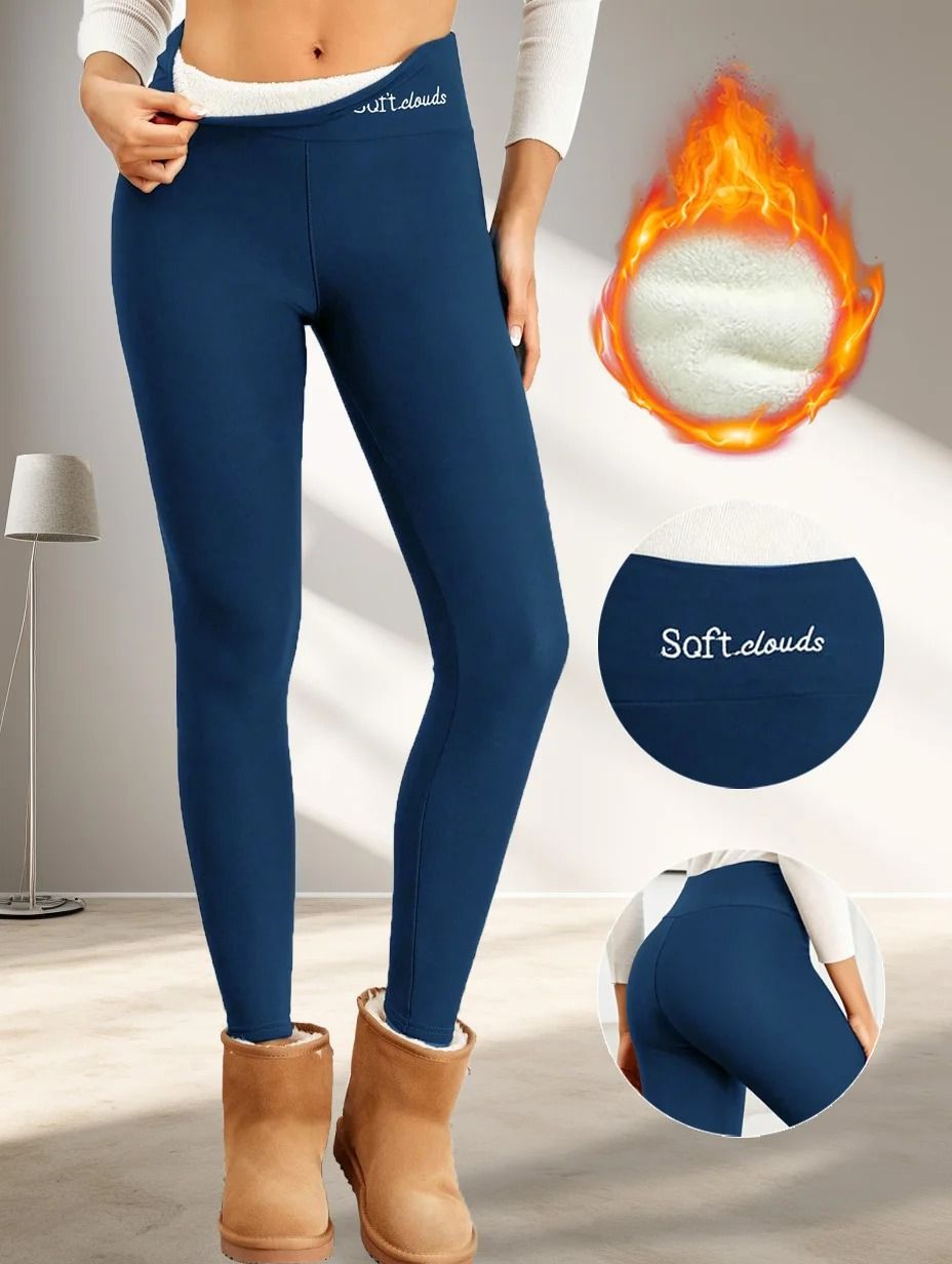 Cozy High Waist Winter Leggings For Women 0