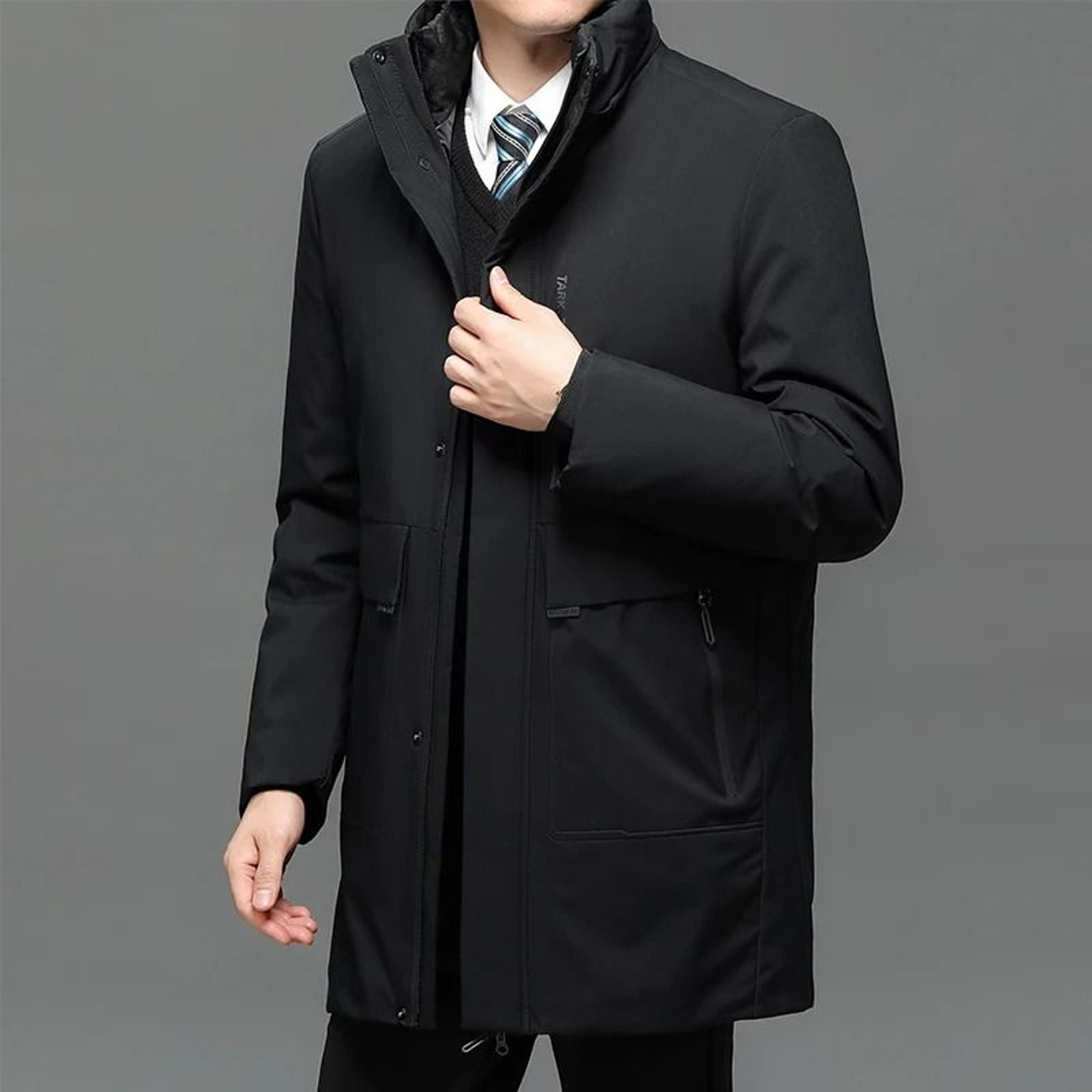 Men Winter Parka Thick Warm Duck Down Jacket Waterproof Windproof 6