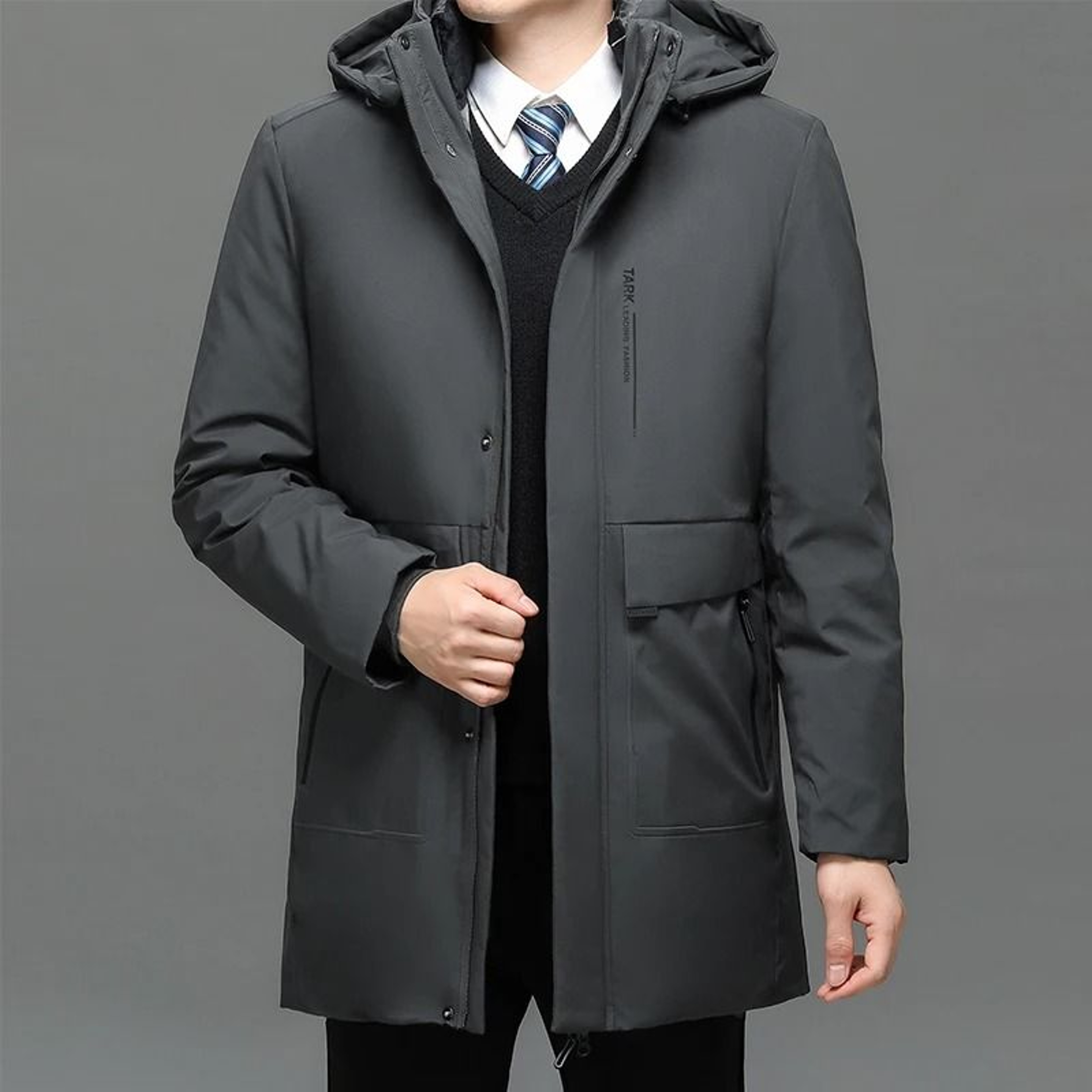 Men Winter Parka Thick Warm Duck Down Jacket Waterproof Windproof 7
