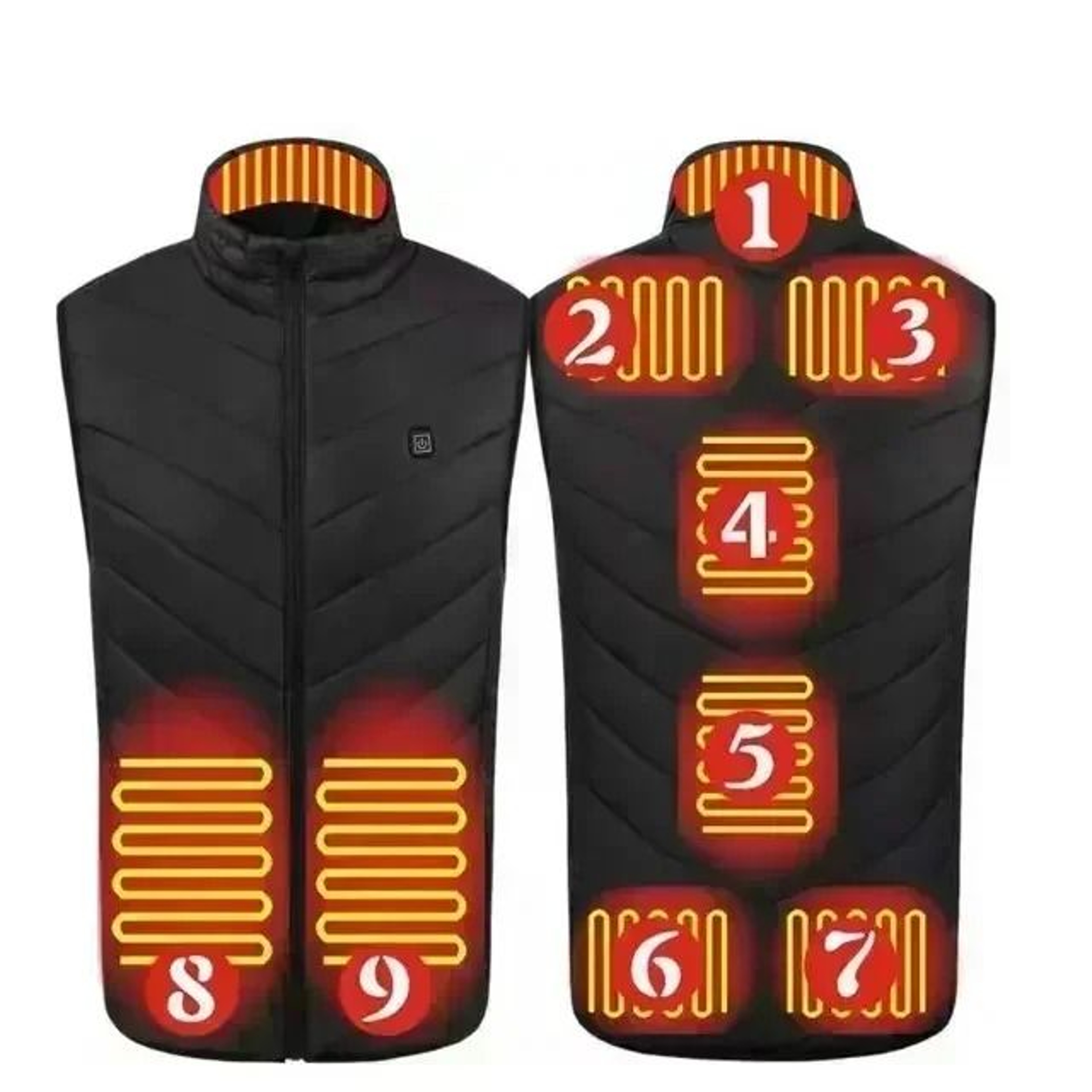 Smart USB Heated Vest With Adjustable Temperature For Winter 9