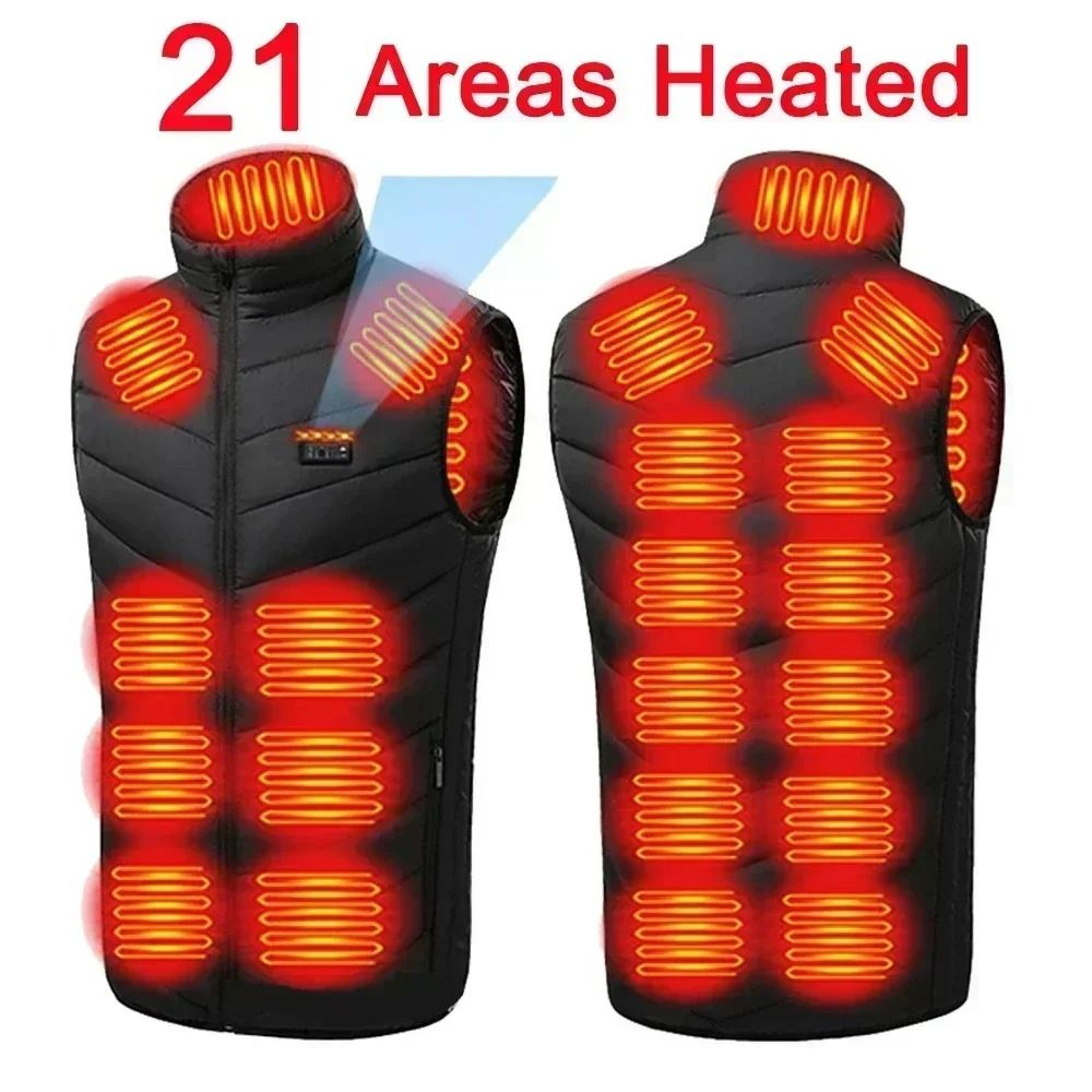 Smart USB Heated Vest With Adjustable Temperature For Winter 13